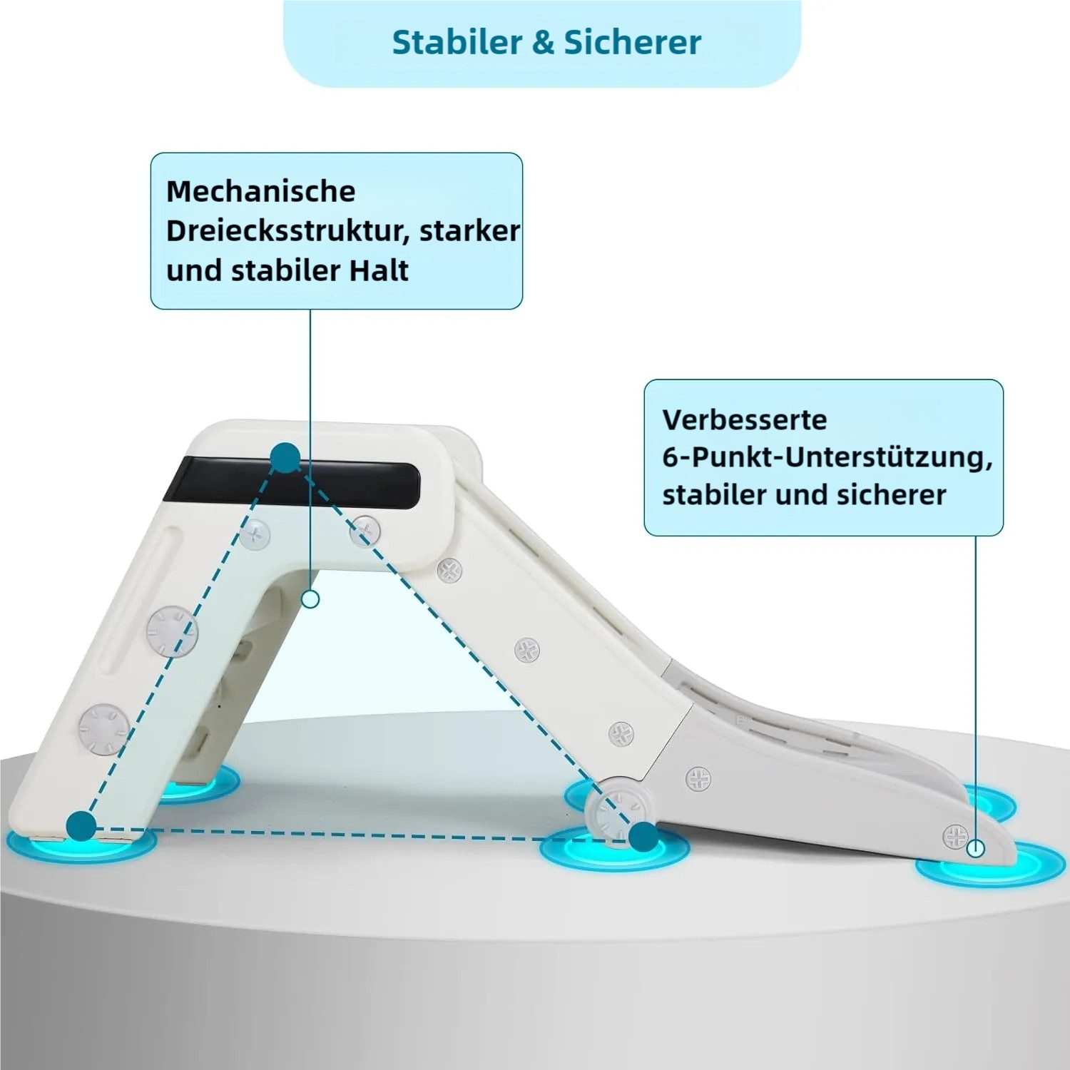 TLGREEN Rutsche Kinder Fun-Slide, Doppelt Klappbare günstig online kaufen