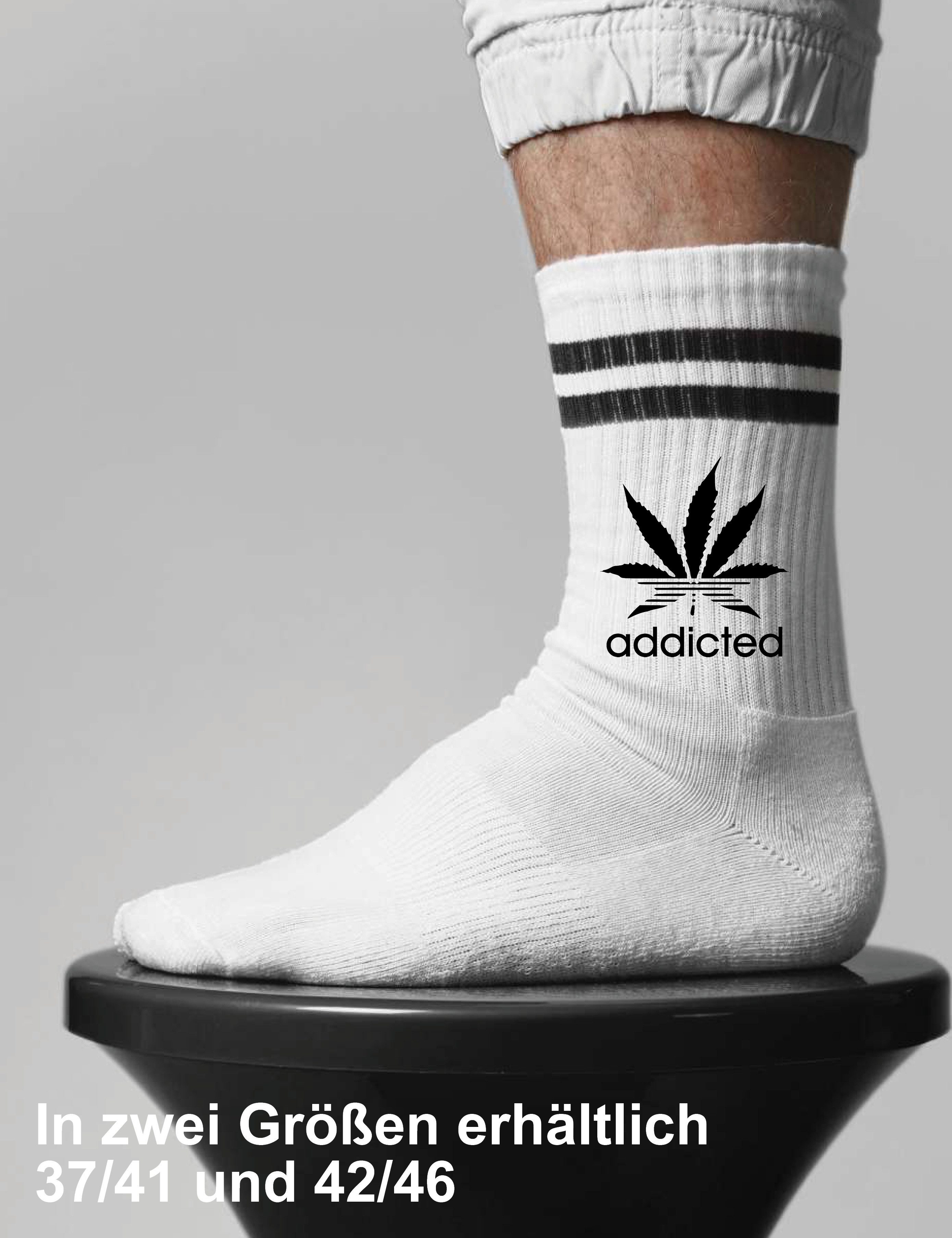 Youth Designz Tennissocken Addicted Unisex Tennis Socken mit verstärkter Verse und Zehenbereich