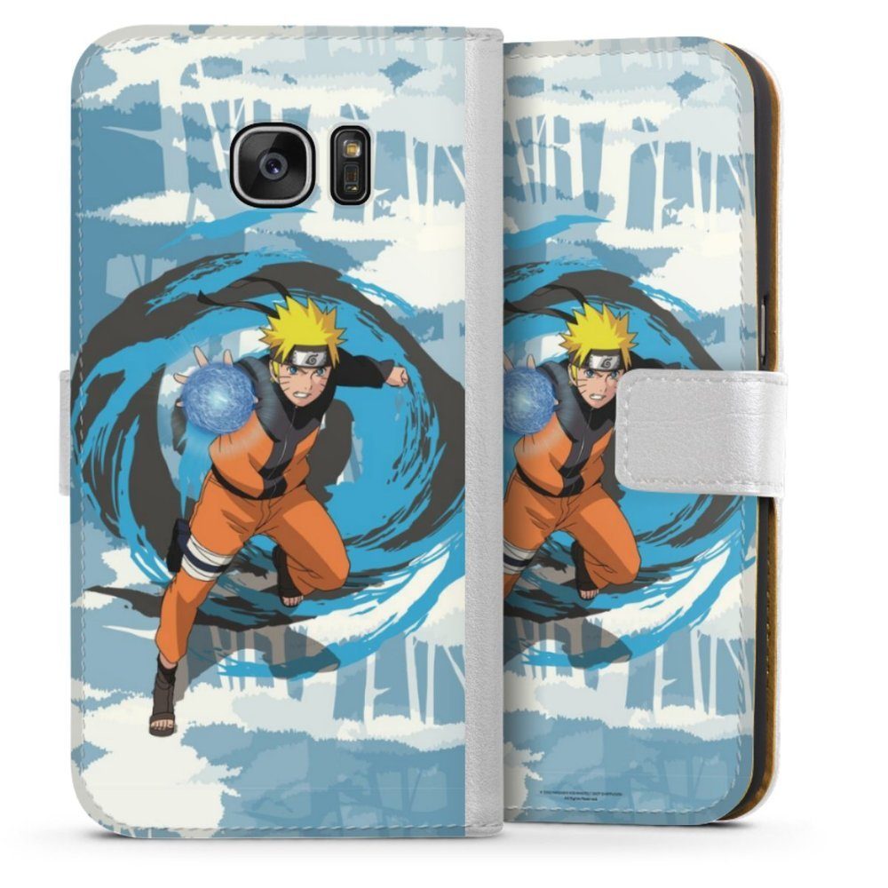 DeinDesign Handyhülle Offizielles Lizenzprodukt Manga Naruto Shippuden  Naruto Rasengan, Samsung Galaxy S7 Hülle Handy Flip Case Wallet Cover  Handytasche Leder
