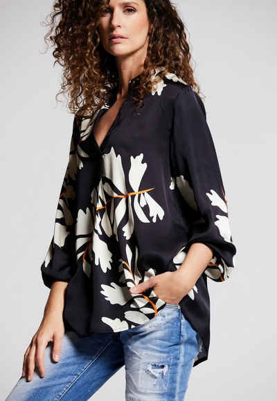 Andijamo-Fashion Druckbluse BOLD FLOWER KOMBISTAR