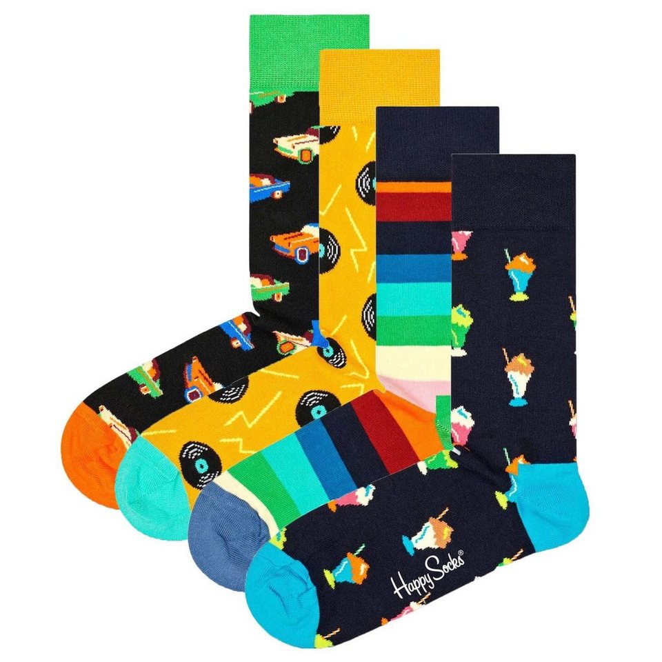 Happy Socks Socken (4-Paar), Happy Socks Geschenkbox