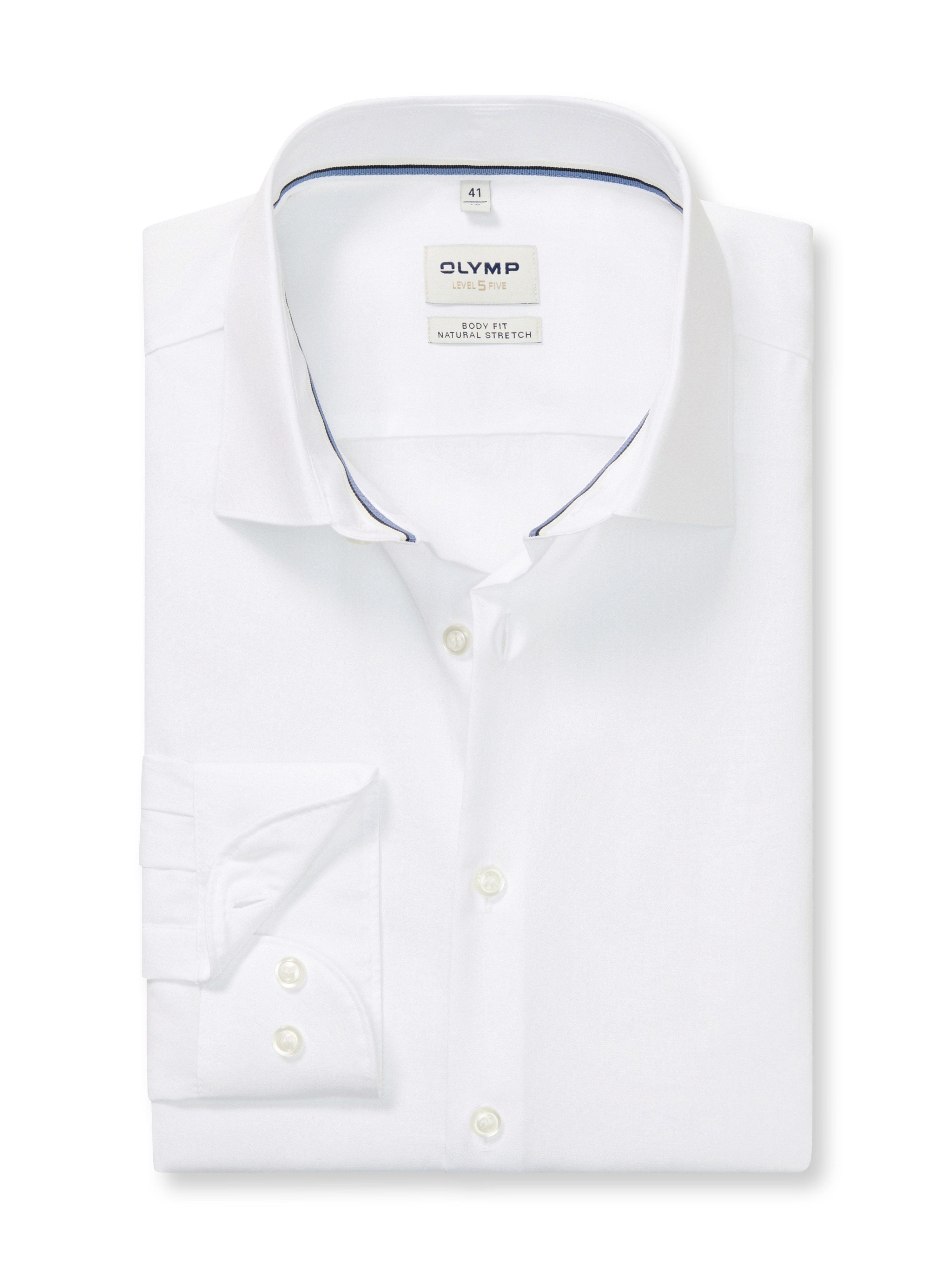 OLYMP Langarmhemd Level Five New York Kentkragen, Businesshemd, body fit günstig online kaufen