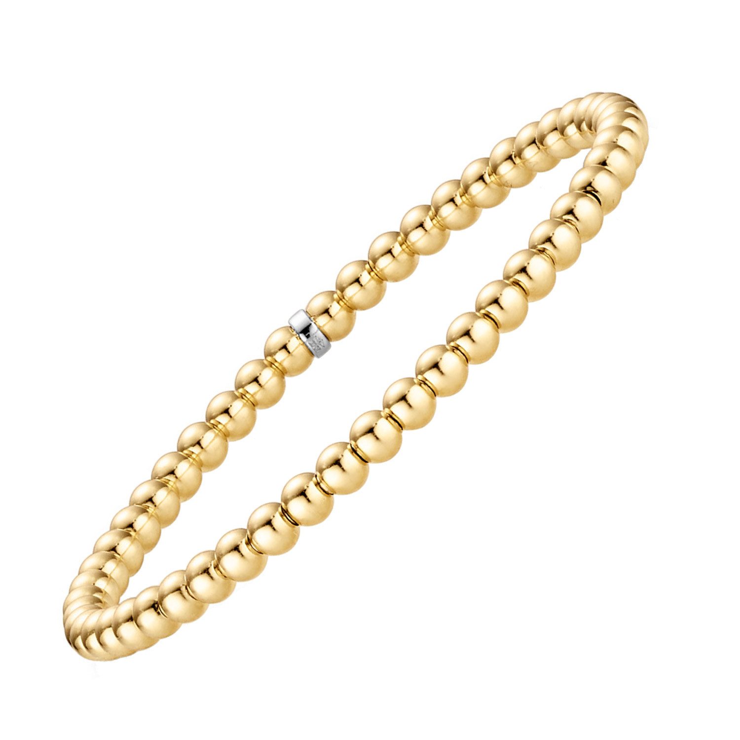 HOPLO Goldarmband Goldkette Kugelkette Breite 4,0mm - 585-14 Karat Innendur günstig online kaufen