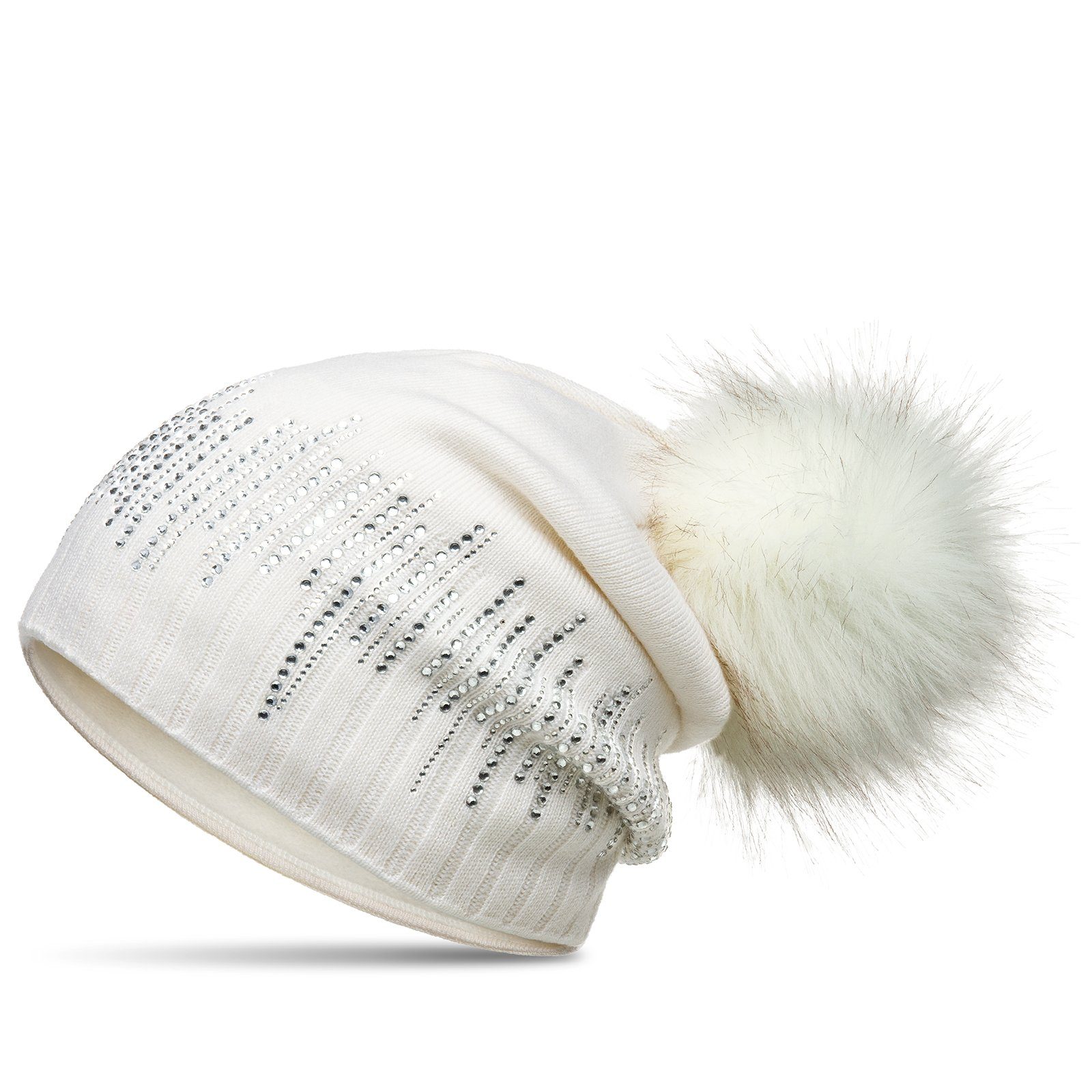 Caspar Beanie MU206 Gefütterte Damen Feinstrick günstig online kaufen