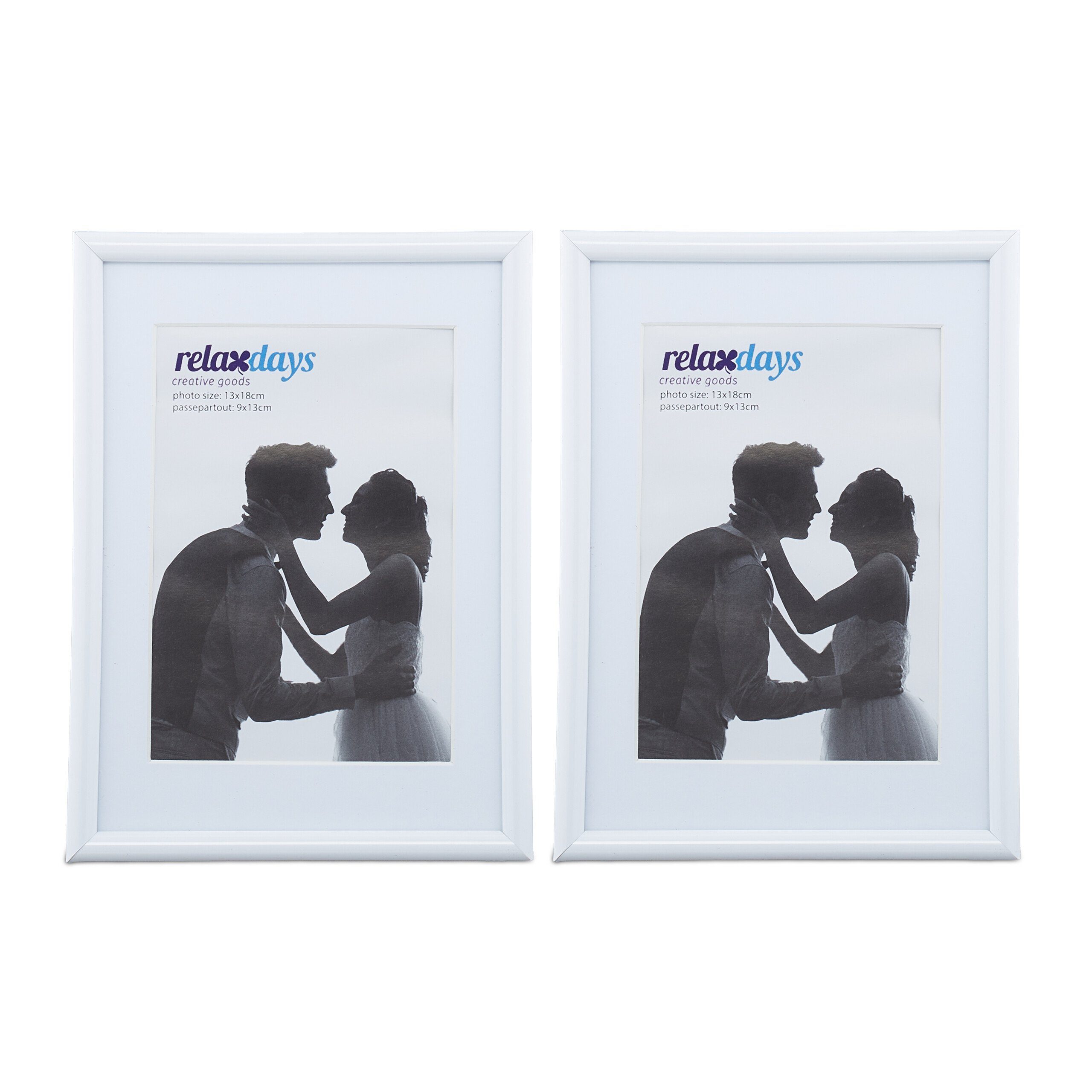 relaxdays Bilderrahmen 2er Set 13 x günstig online kaufen