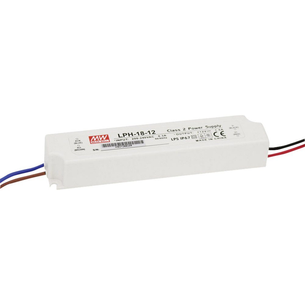 MW Mean Well LPH-18-12 LED-Treiber, LED-Trafo Konstantspannung, Konst LED Trafo