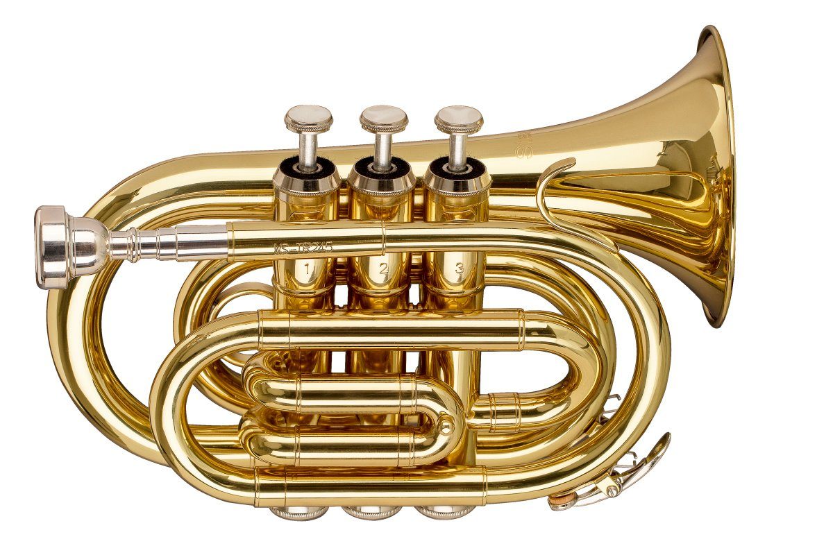 Trompete B Taschentrompete, ML-Bohrung, Messing-Korpus