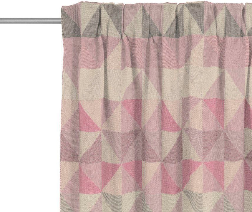 Bio-Baumwolle Bio Multifunktionsband Bel, Jacquard, Vorhang rosa aus St), Adam, (1 blickdicht, nachhaltig