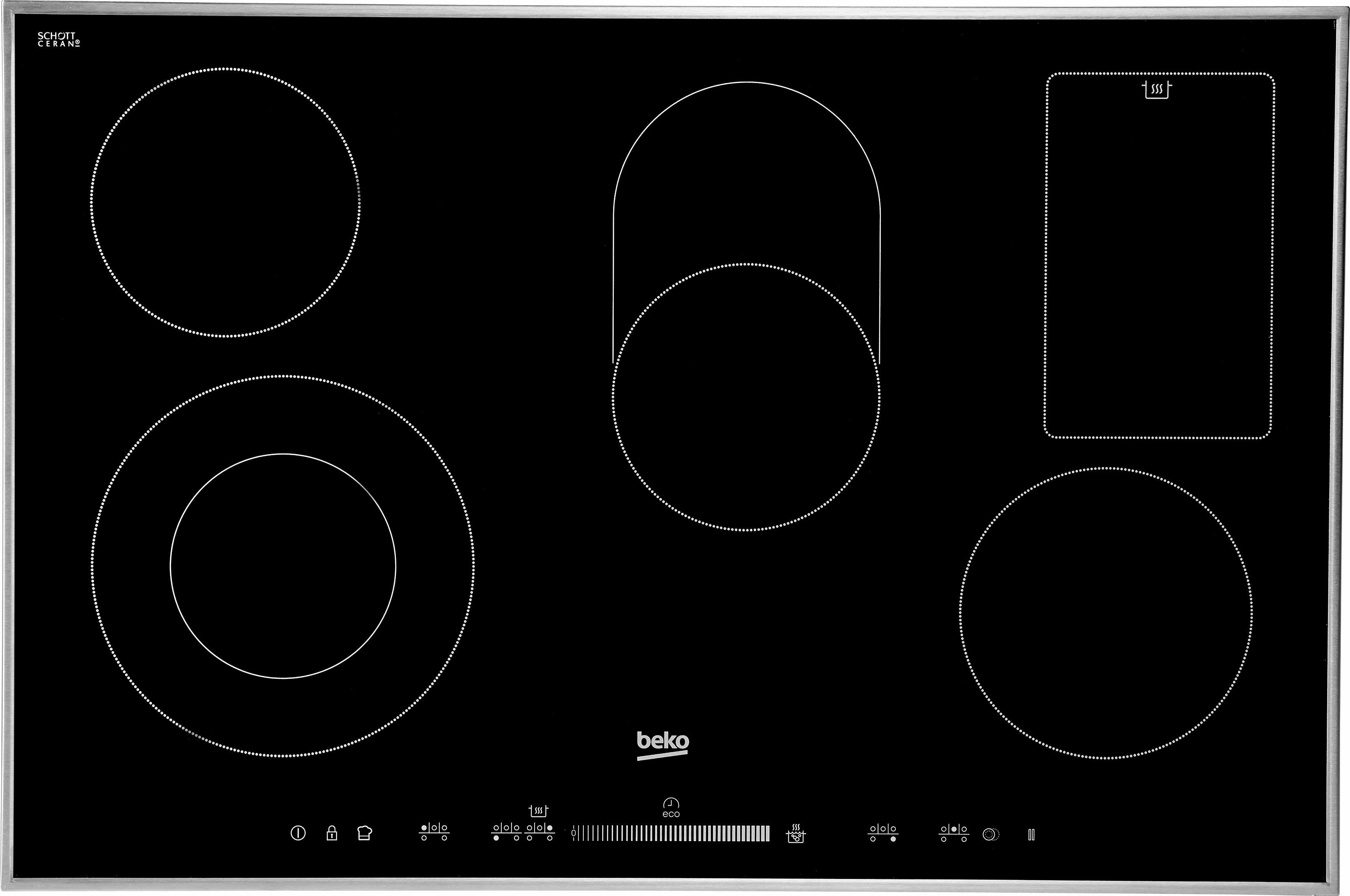 BEKO Elektro-Kochfeld HIC 85502 TX, Slide-Touch Tasten: Steuern durch direktes Antippen oder entlangfahren