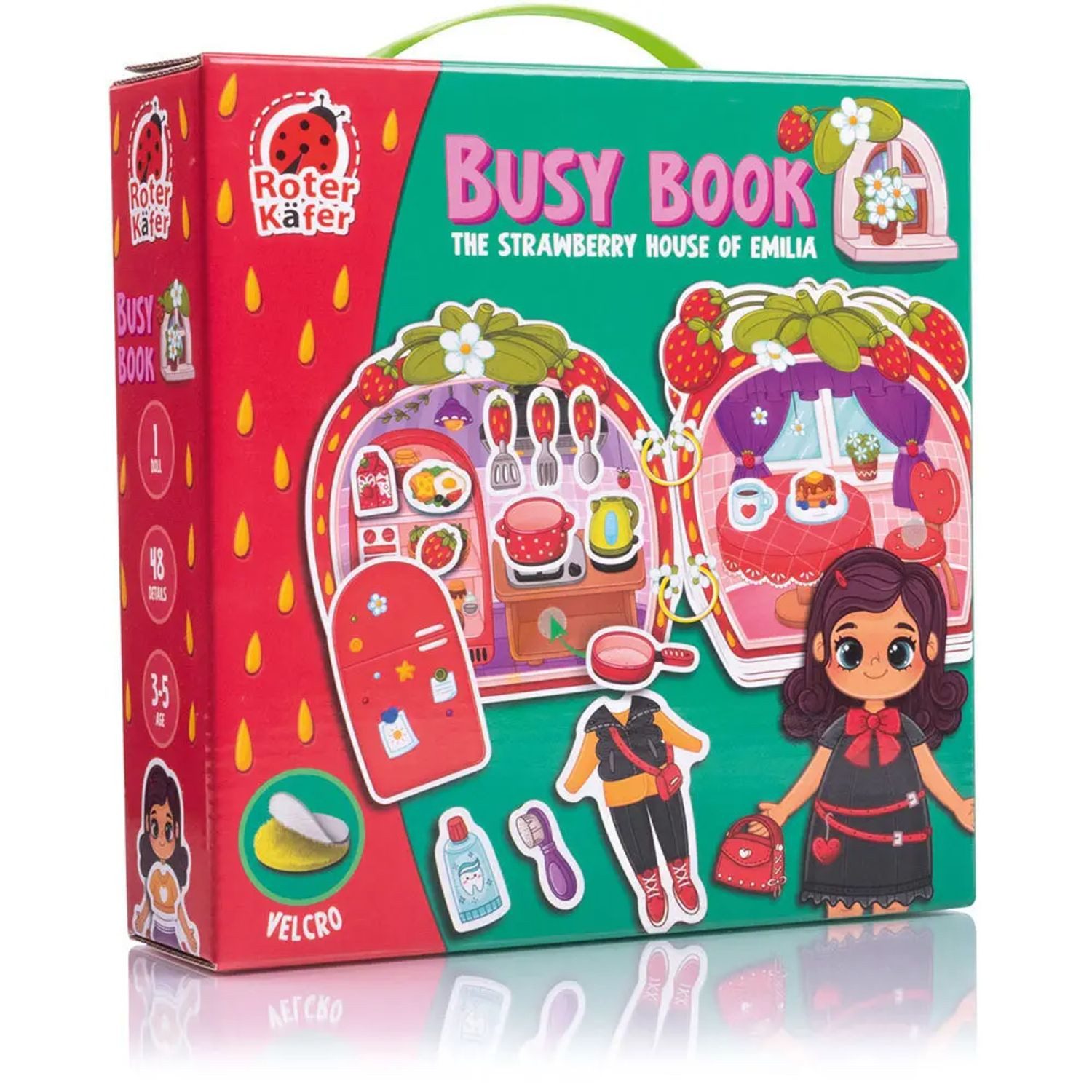 Käfer Spiel Lernspiel Roter Käfer Busy Book mit Klettverschluss Emilias...