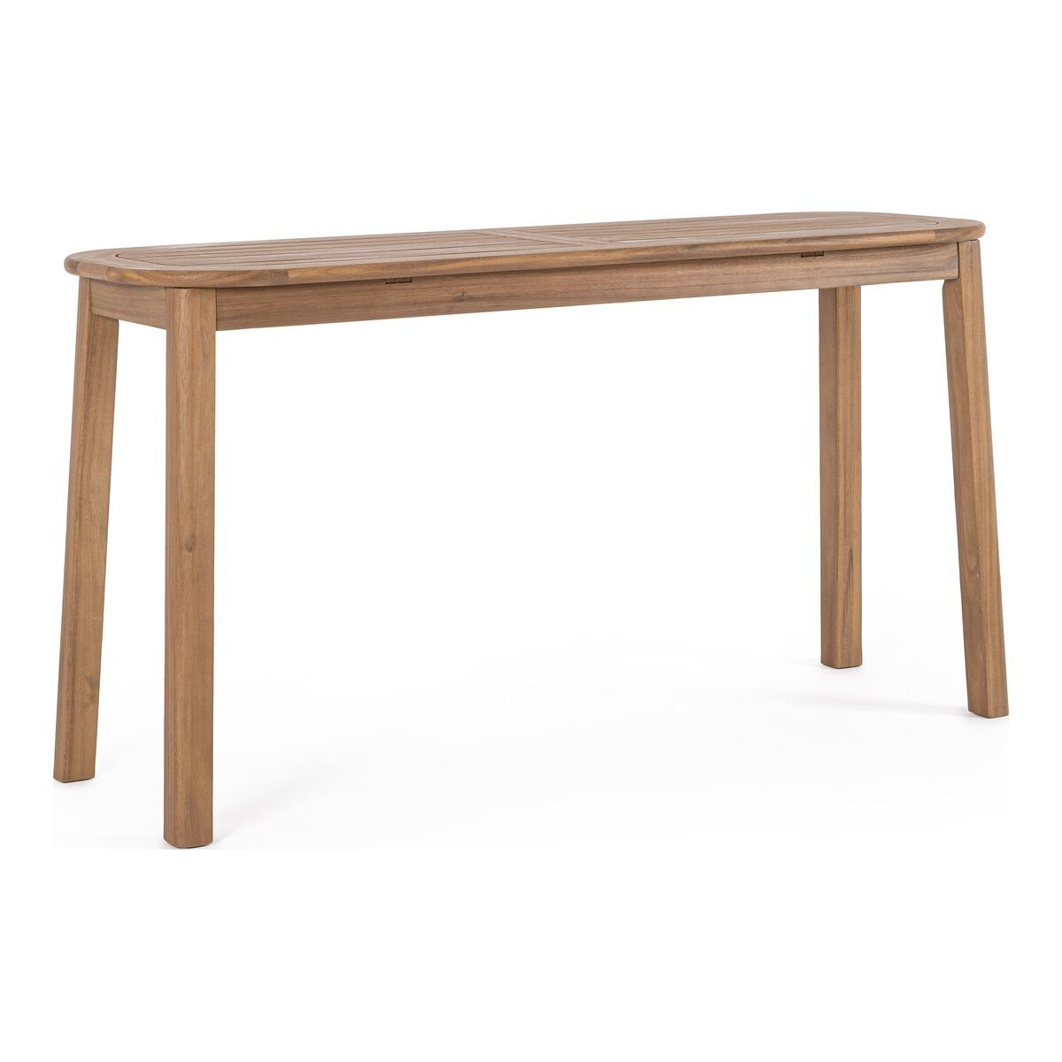 Feeling4Home Konsole Danubio - Akazienholz, Teak-Effekt, 142 x 46 cm, FSC-zertifiziertes Akazienholz, Öl-Finish in Teak-Optik