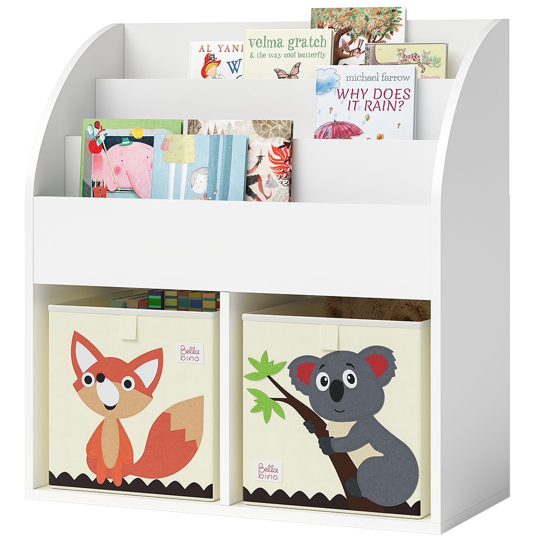 Bellabino Kinderregal Koro, weiß, mit 2 günstig online kaufen