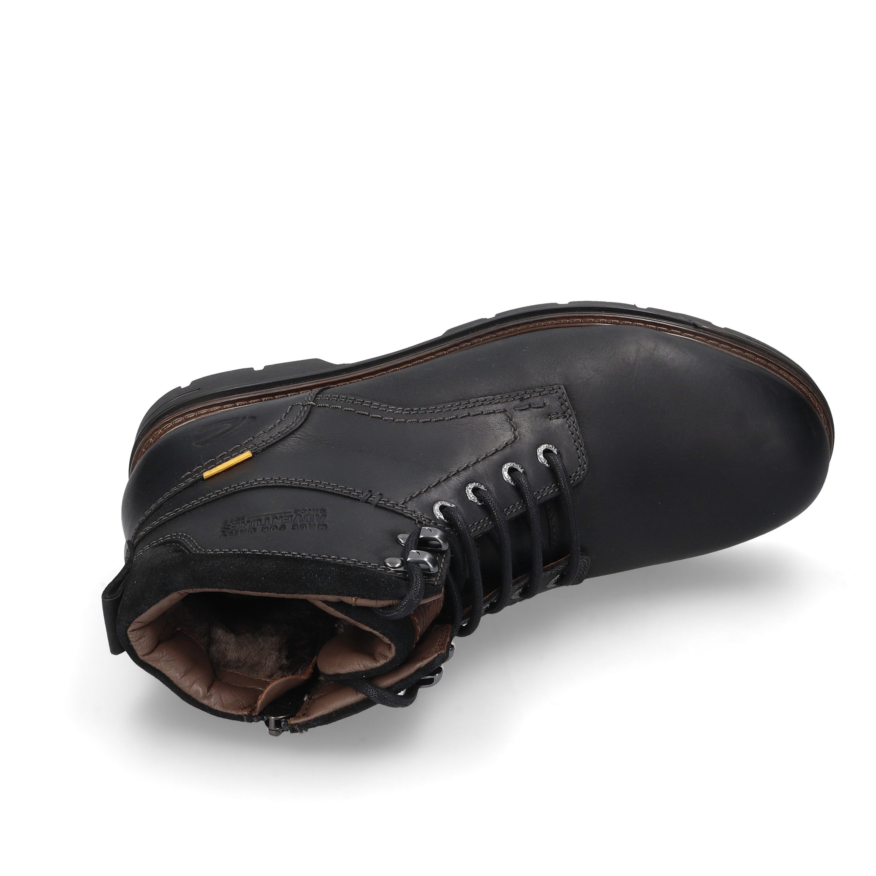 camel active Winterboots Schnürstiefel mit Profilsohle und Warmfutter