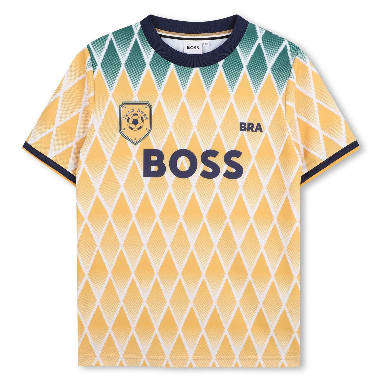 Boss Kidswear Fußballtrikot BOSS Brasilien Trikot T-Shirt Gelb Kids und Teenager