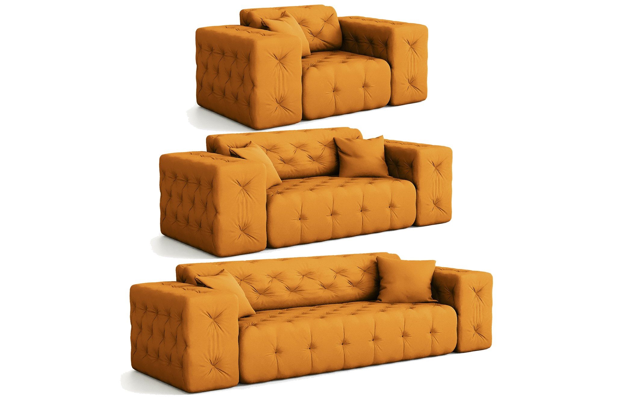 Fun Möbel Polstergarnitur Sofaset Designersofa CHANTAL günstig online kaufen