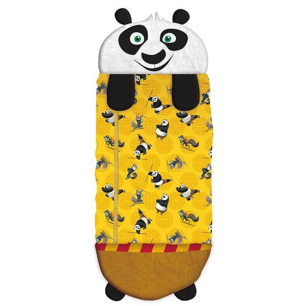 Kung Fu Panda Kinderschlafsack Kinder Schlafsack 130 × 50 cm mit Reißverschluss (1 tlg)
