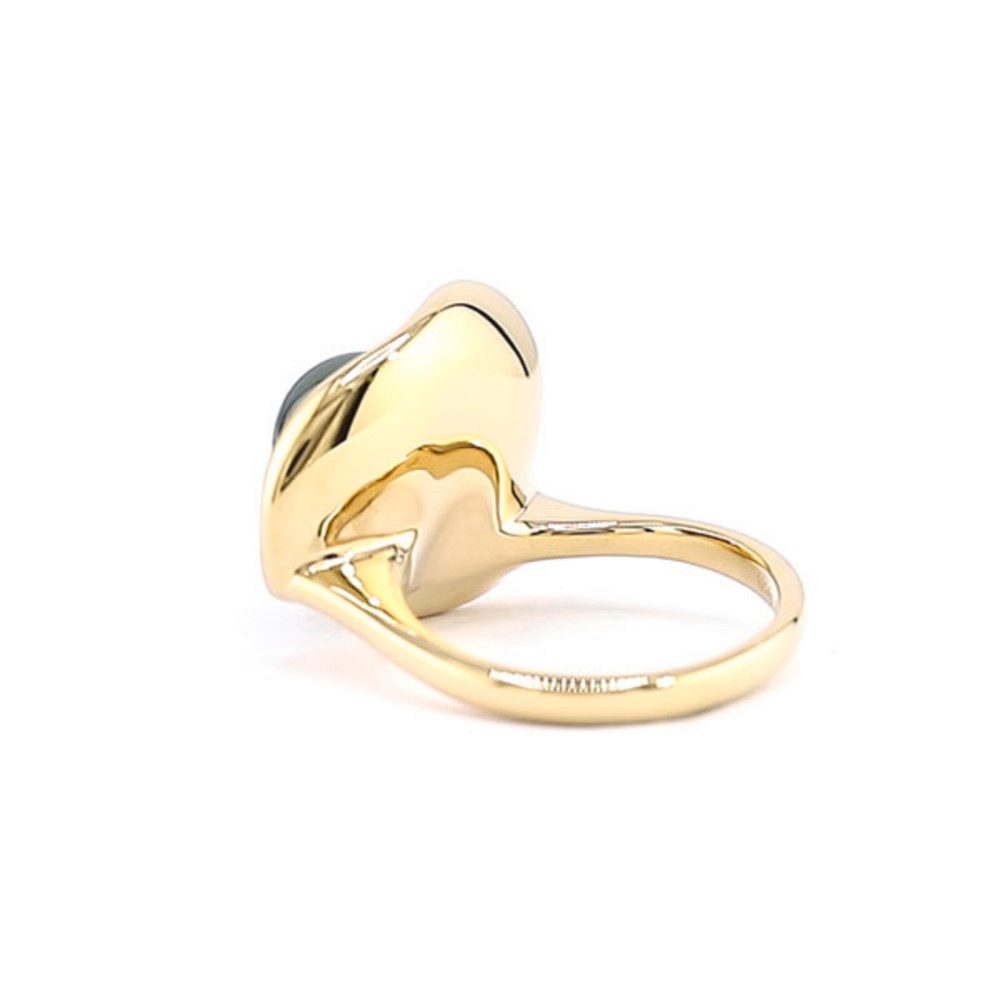 Cavill Perlenring Cavill Sterling Silberring mit 8 mm Tahiti-Perle, vergoldet, Damen (1-tlg)