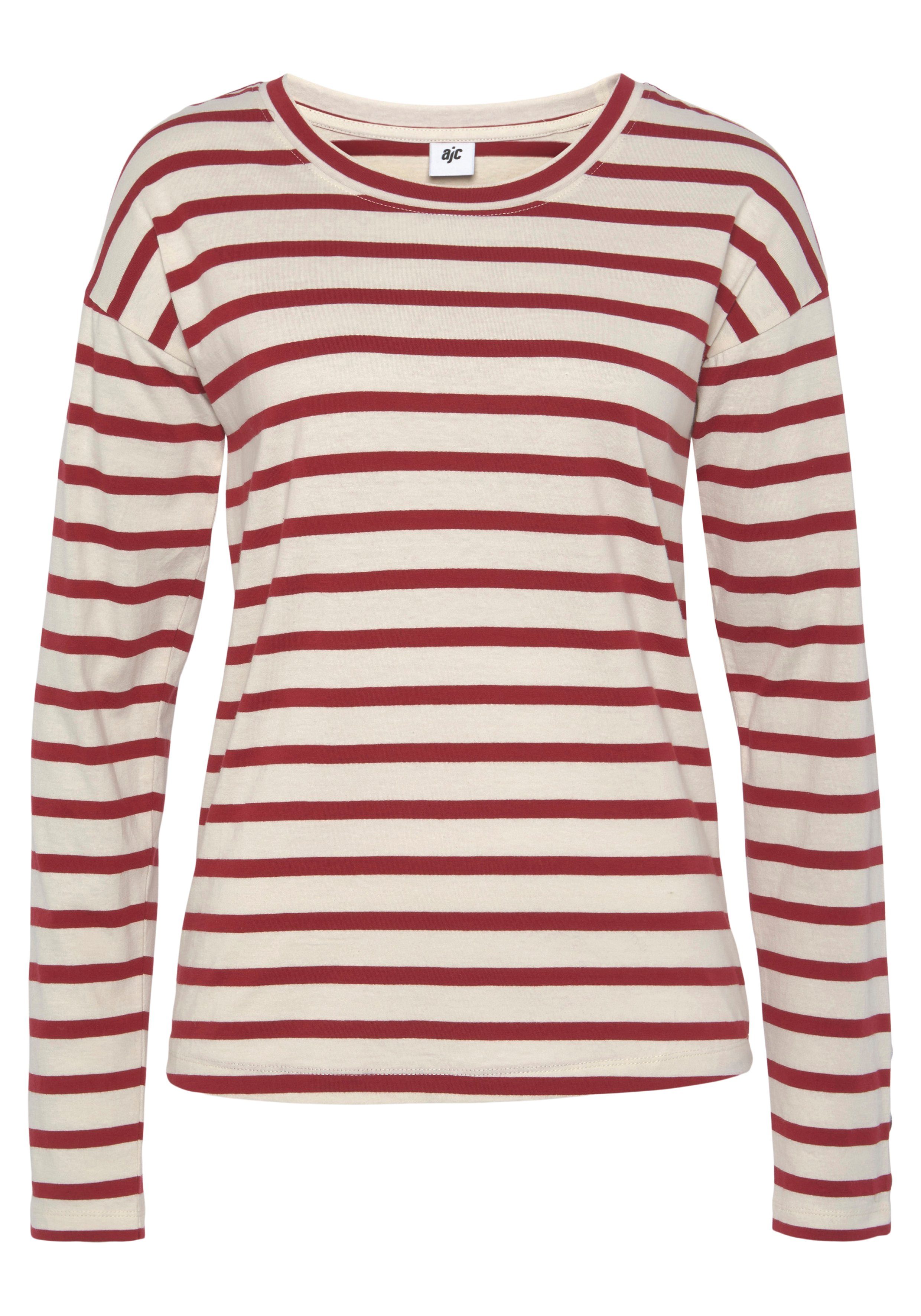 AJC Langarmshirt mit Knopfdetail am Ärmel mehr
