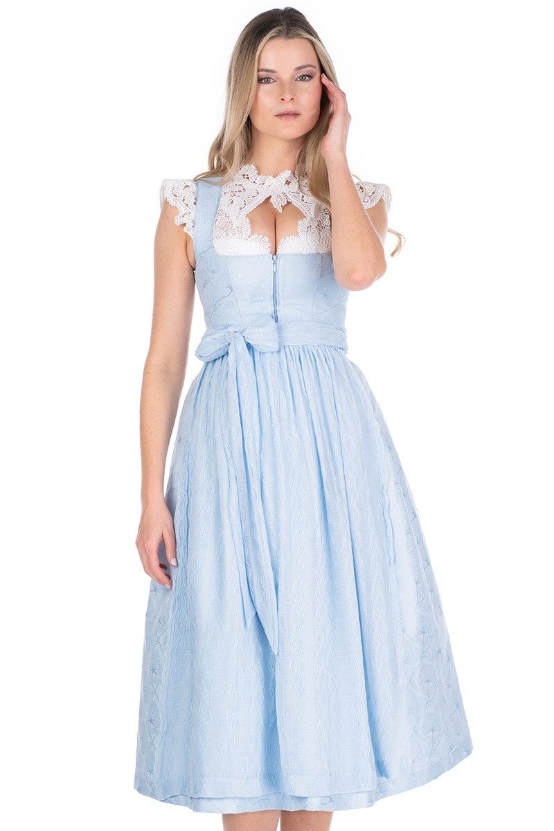 Madame Marie Dirndl Dirndl lang 2tlg. - ZARIENNE - himmelblau günstig online kaufen