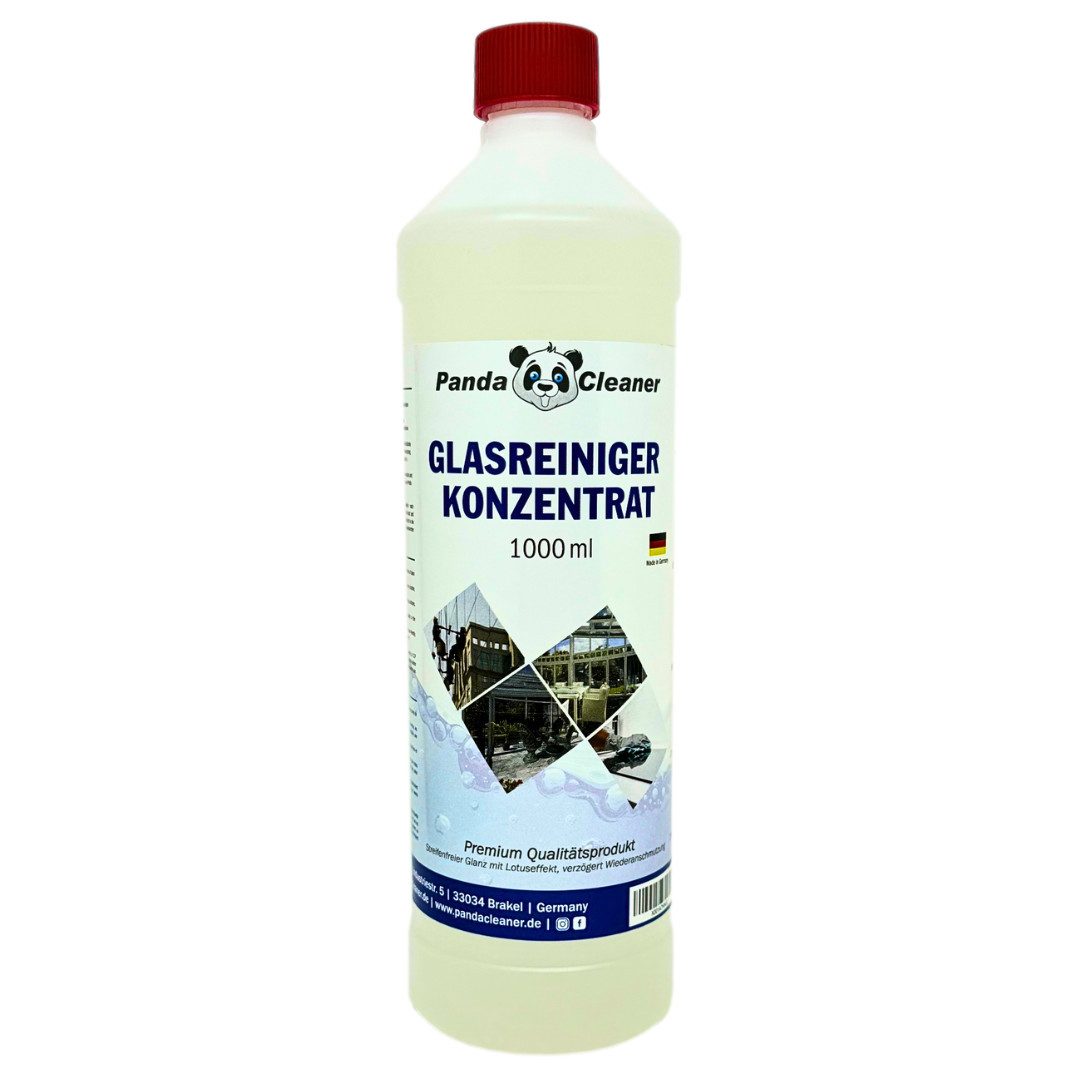 PandaCleaner Glas & Fenster Reiniger - Fensterreiniger - Streifenfreie Reinigung Glasreiniger (1-St. 1000ml Flaschen 1l)