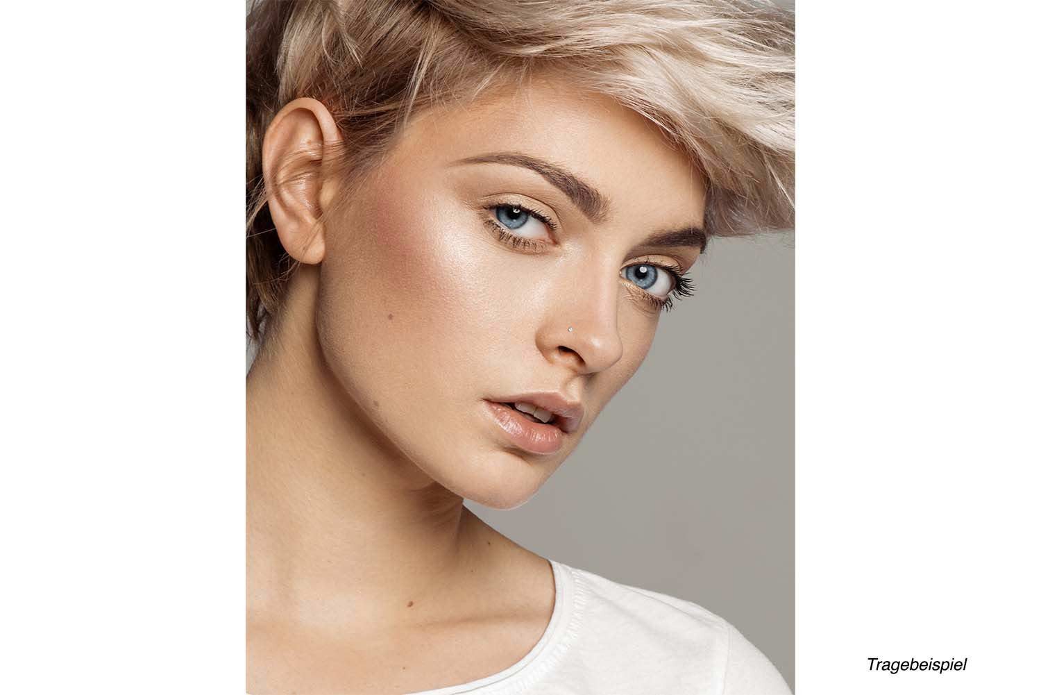 PIERCINGLINE Nasenpiercing SET 925er Silber Nasenstecker Pin RUNDER KRISTAL günstig online kaufen