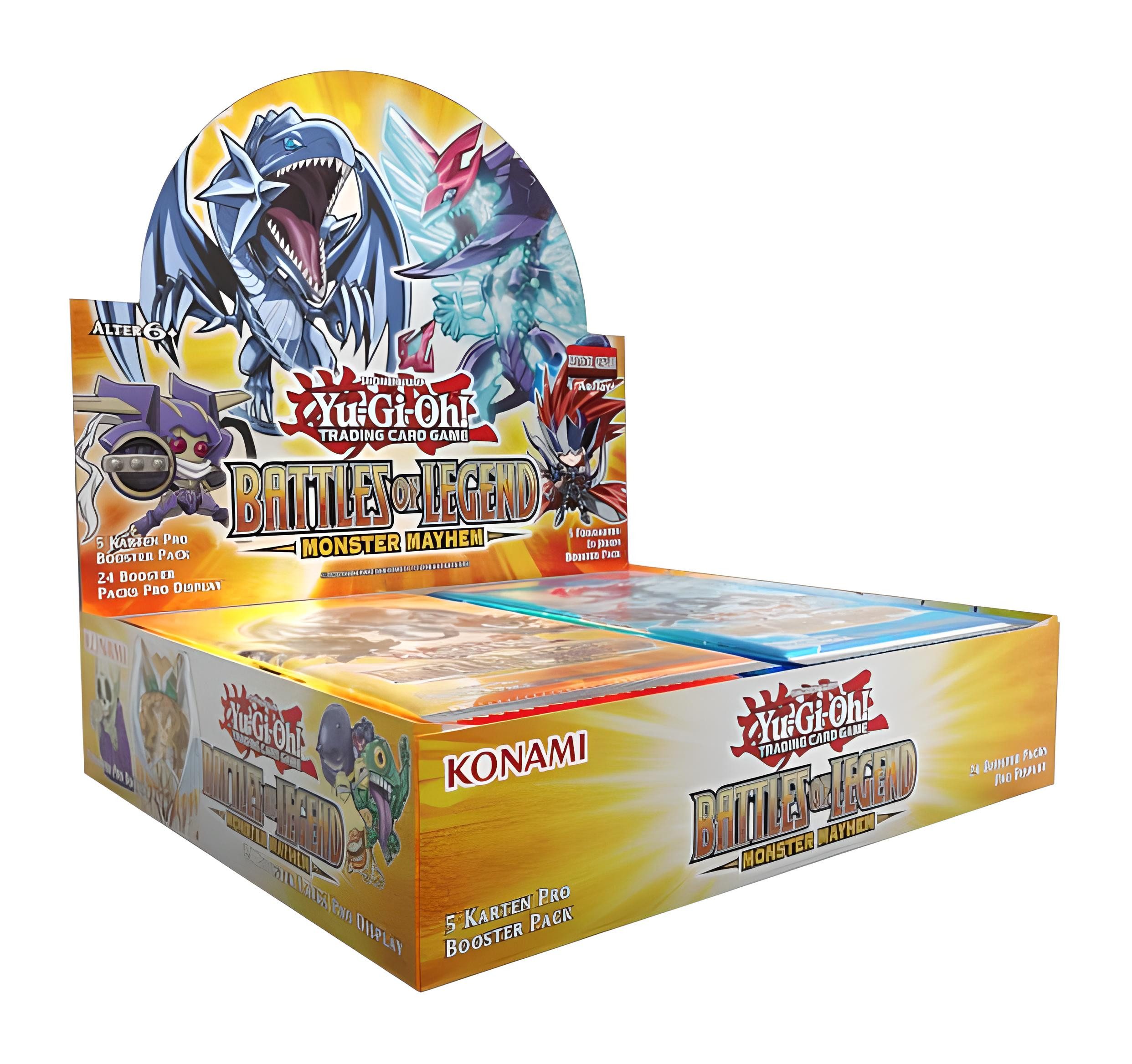 Konami Sammelkarte Yu-Gi-Oh ! Battle of Legends Monster Mayhem Booster-Display DE