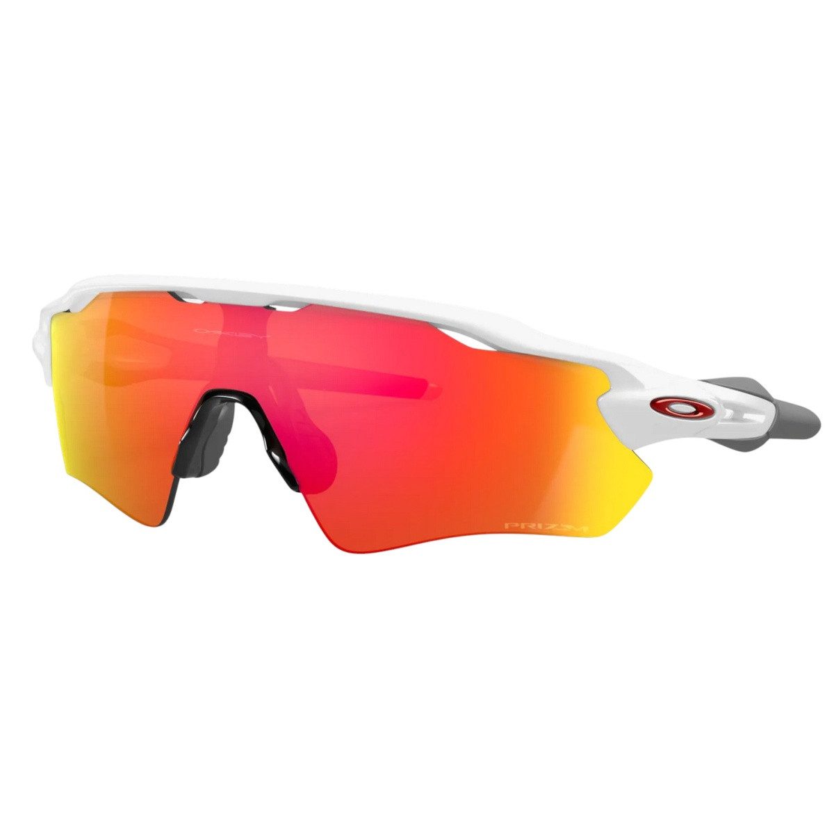 Oakley Sonnenbrille Radar EV Path (Glasfarbe: Prizm ruby) weiss glänzend - 1 Brille mit