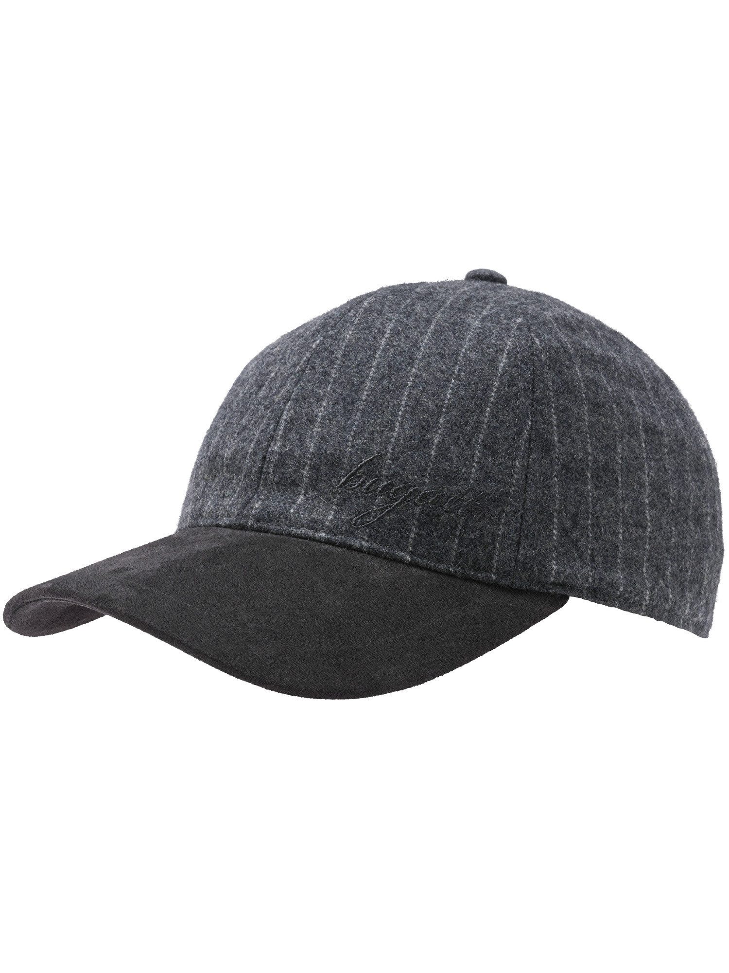 Baseball Cap bugatti Basecap mit Nadelstreifen-Design in Wollmischung