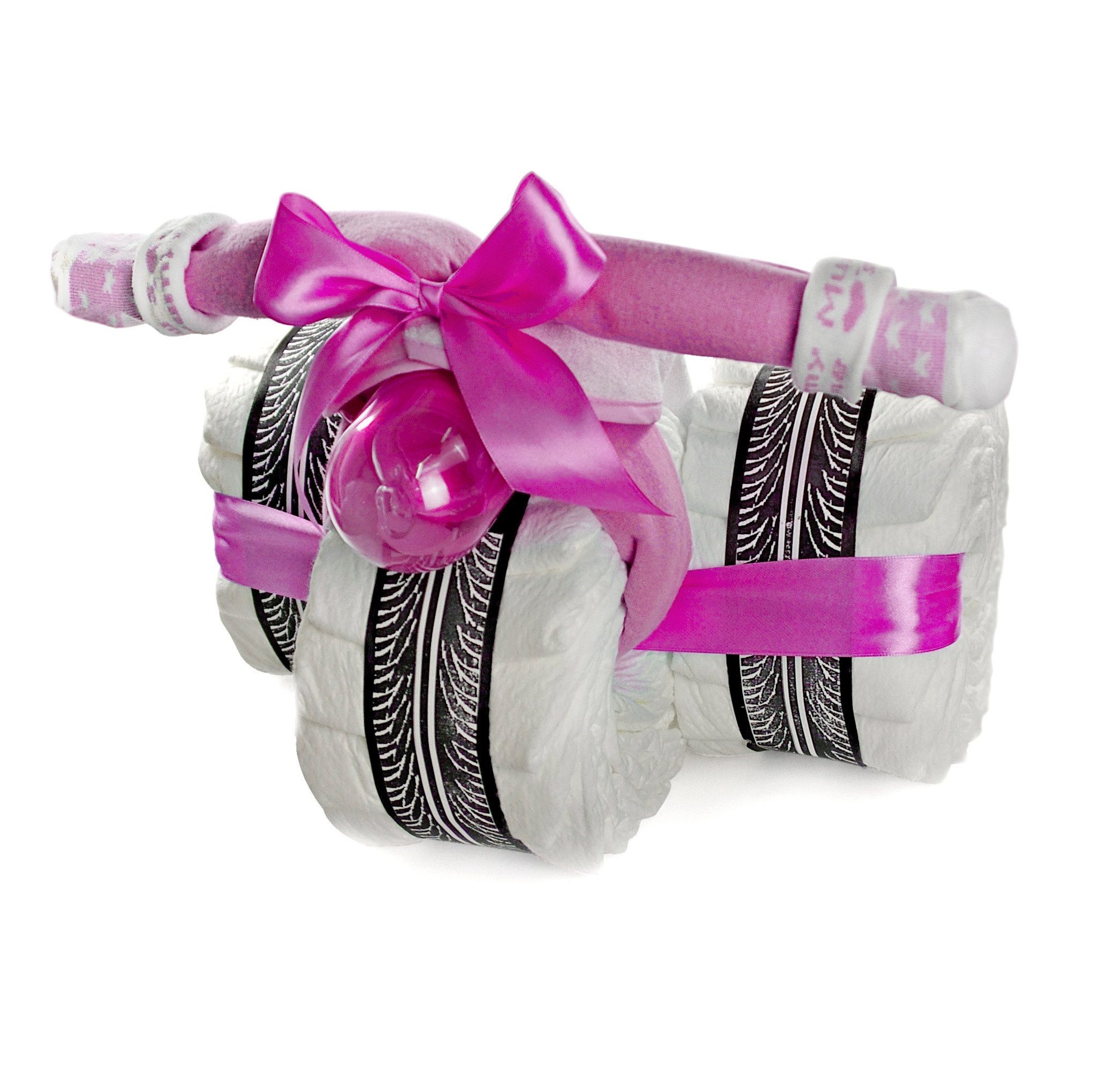 Neugeborenen-Geschenkset Windeltorte Dreirad CRUISER, Geschenk zur Geburt