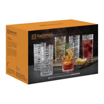 Nachtmann Glas Ethno 105398, Kristallglas, spülmaschinenfest 6er-Set