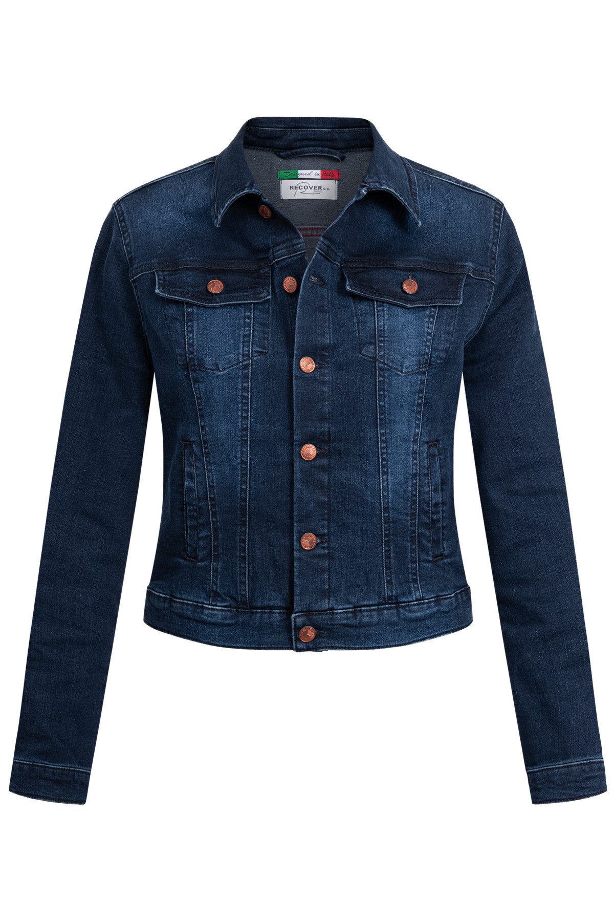 Recover Pants Jeansjacke Recover Pants Jeansjacke Chic klassicher Jeansjacken-Style