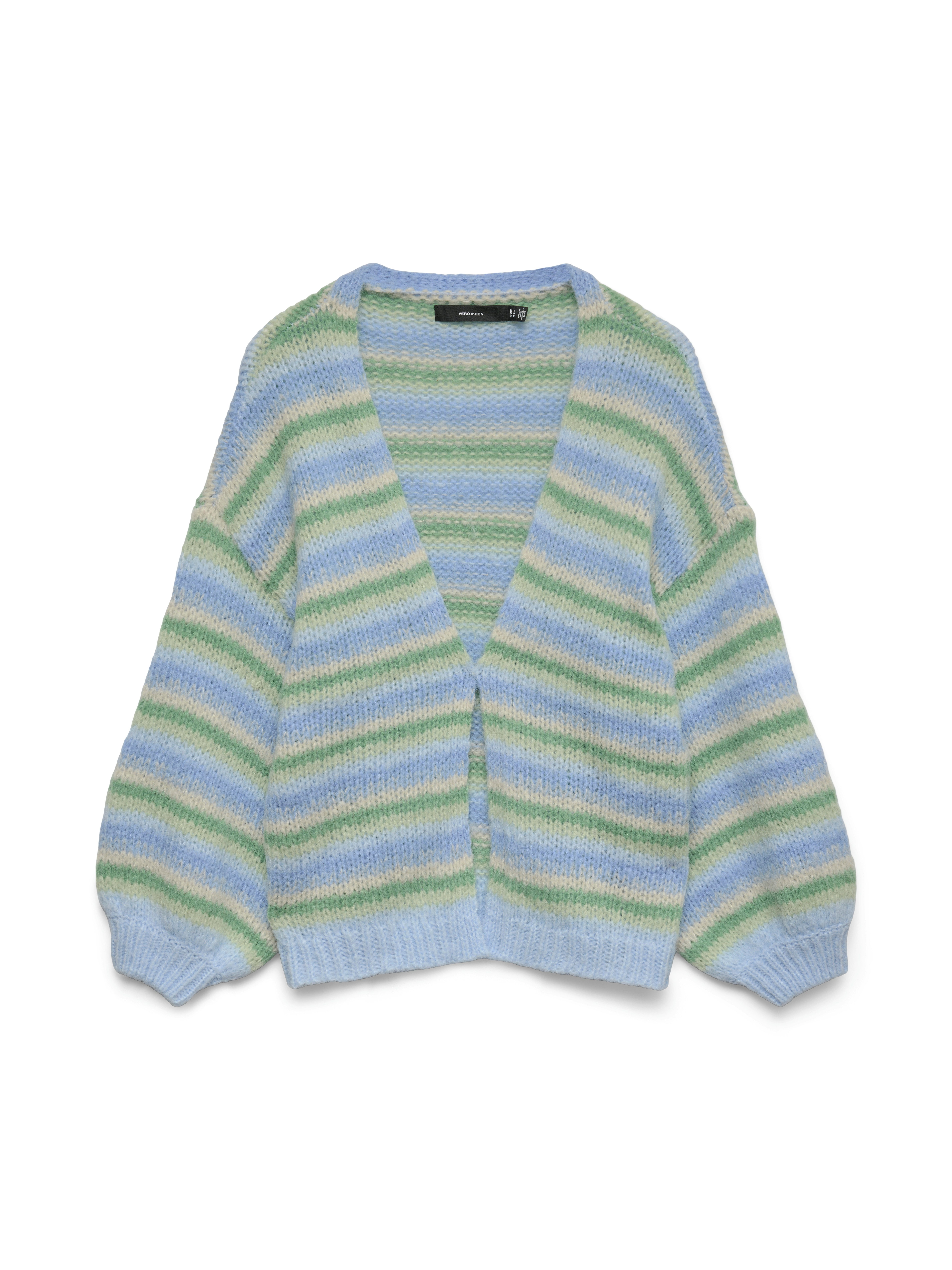 Strickjacke VMMAYBE STRIPE LS OPEN CARDIGAN NOOS