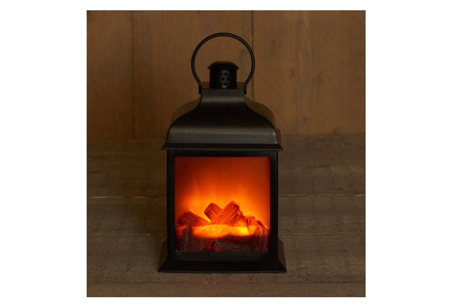 Coen Bakker Deco BV Dekokamin Fireplaces (1-St), Laterne schwarz Flammensim günstig online kaufen