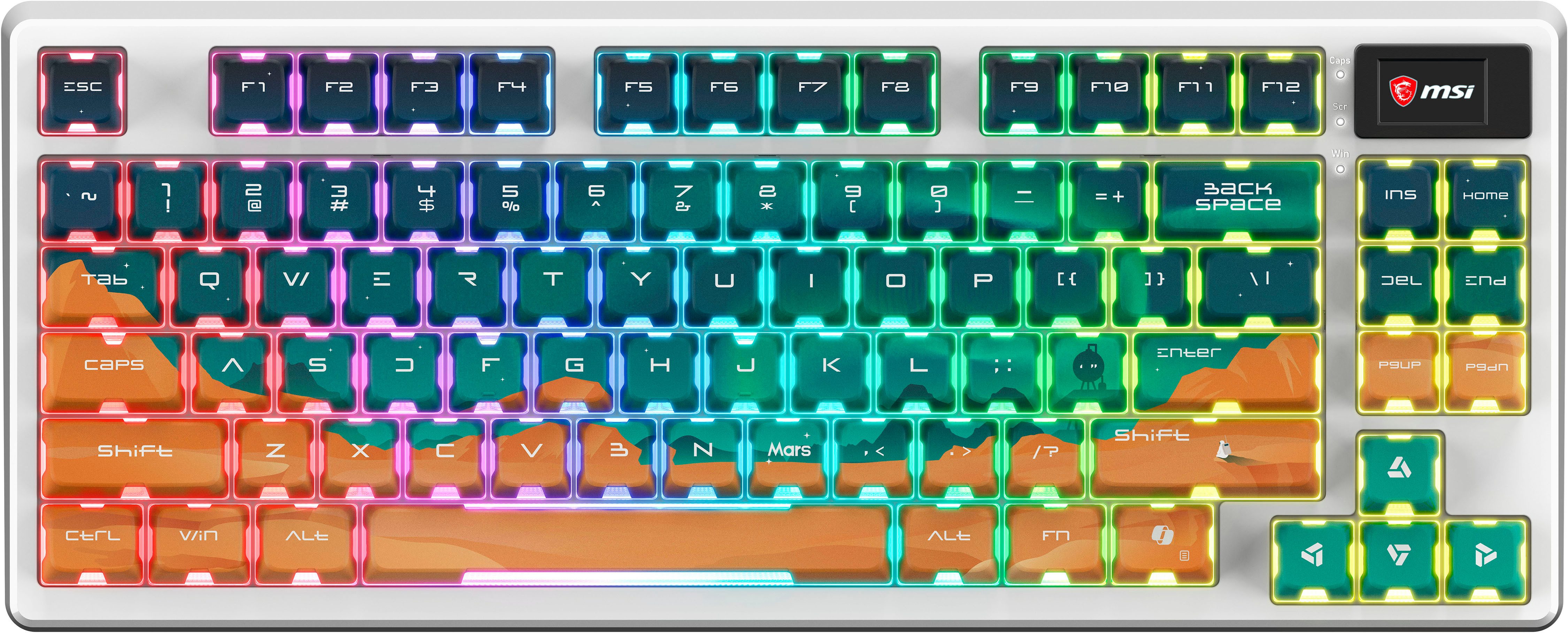 MSI FORGE GK600 TKL WIRELESS MARS Gaming-Tastatur