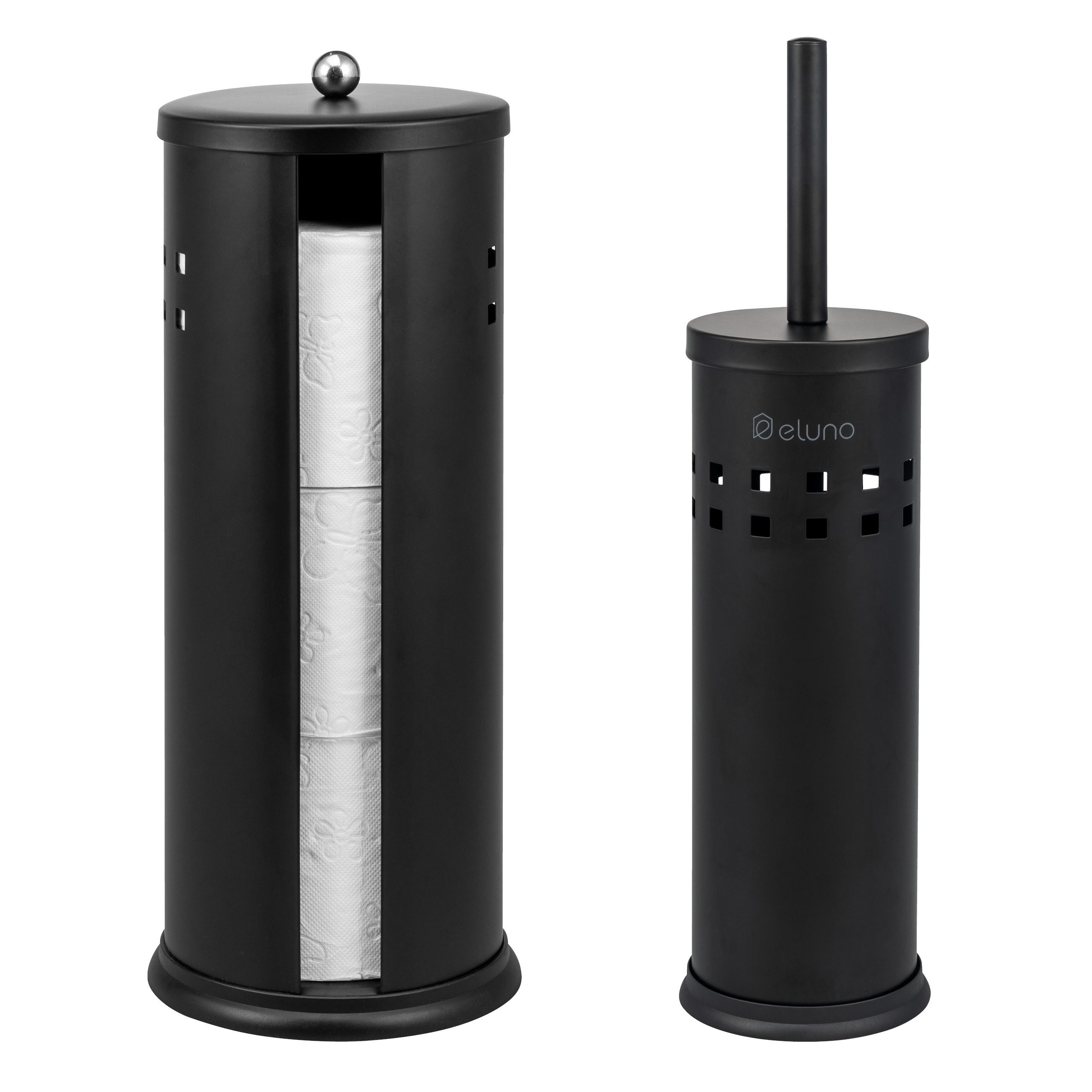 eluno Badaccessoire-Set Bad-Set AGLIANO 2tlg. mit Lock Dekor, 2 tlg.