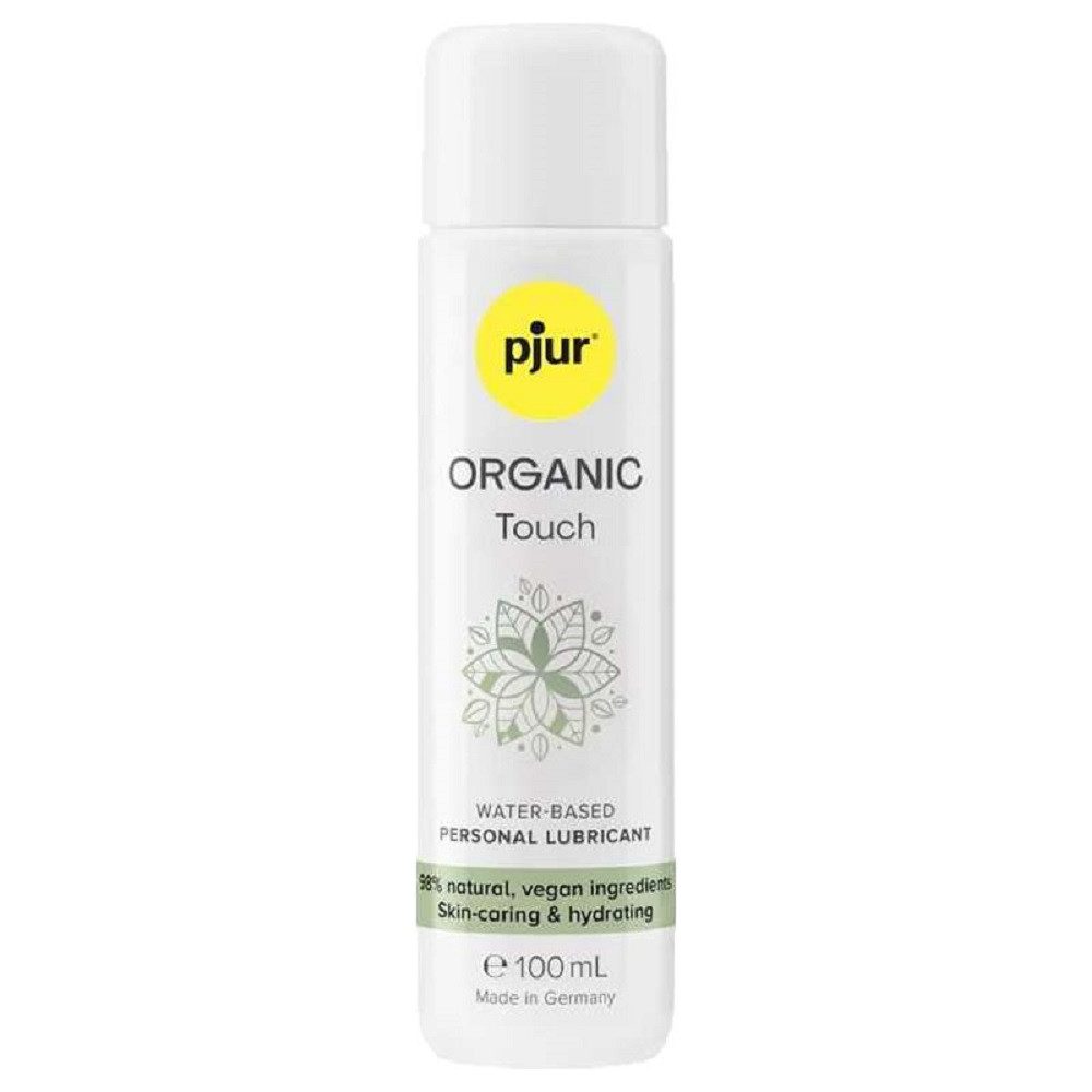 pjur Gleitgel ORGANIC Touch, Flasche mit 100ml, 1-tlg., natürliche, vegane Inhaltsstoffe, hautpflegend & feuchtigkeitsspendend