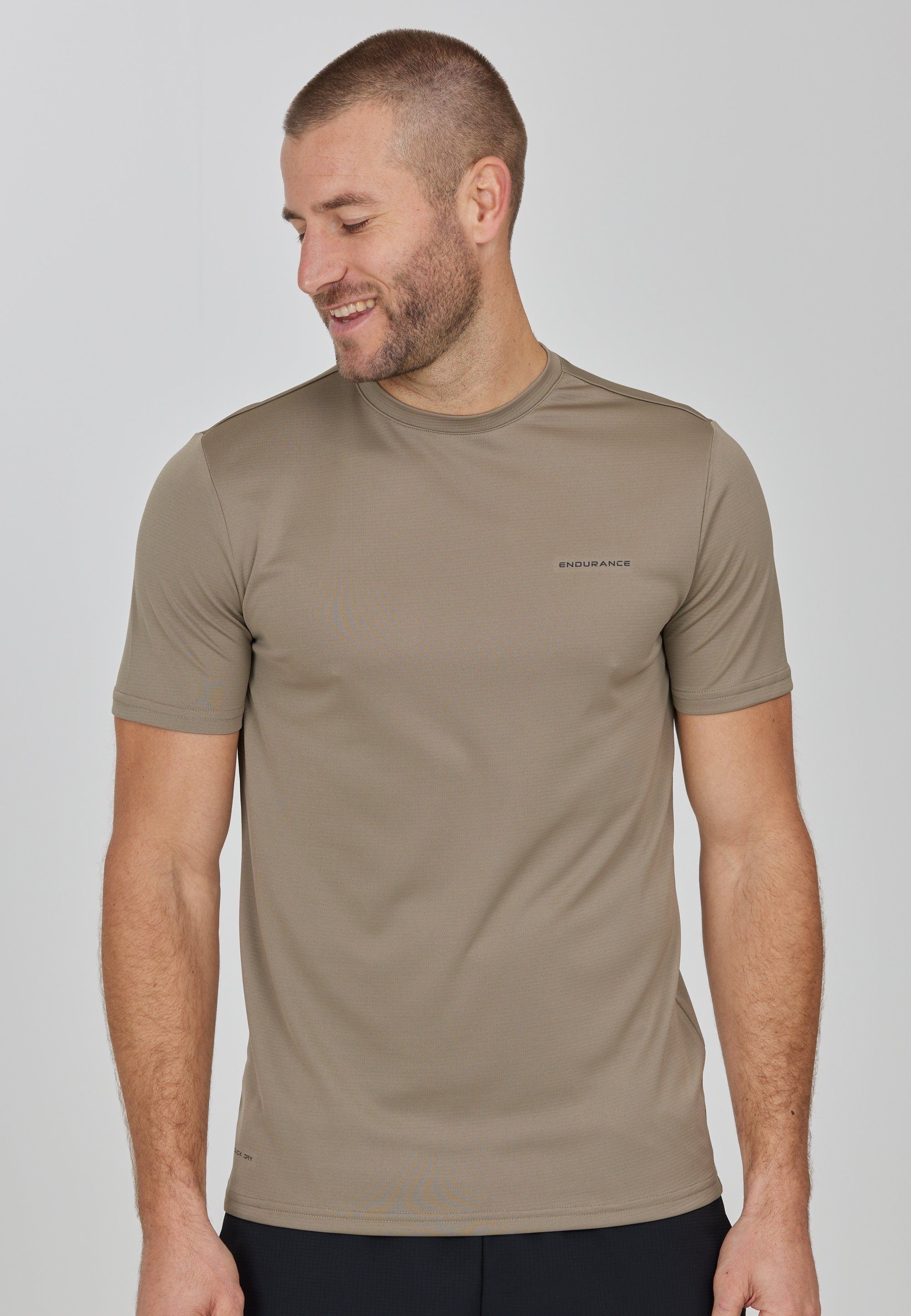 DRY- Funktionsshirt Funktionsshirt mit für praktischer VERNON von Trendiges QUICK (1-tlg) ENDURANCE Endurance Herren Technologie,