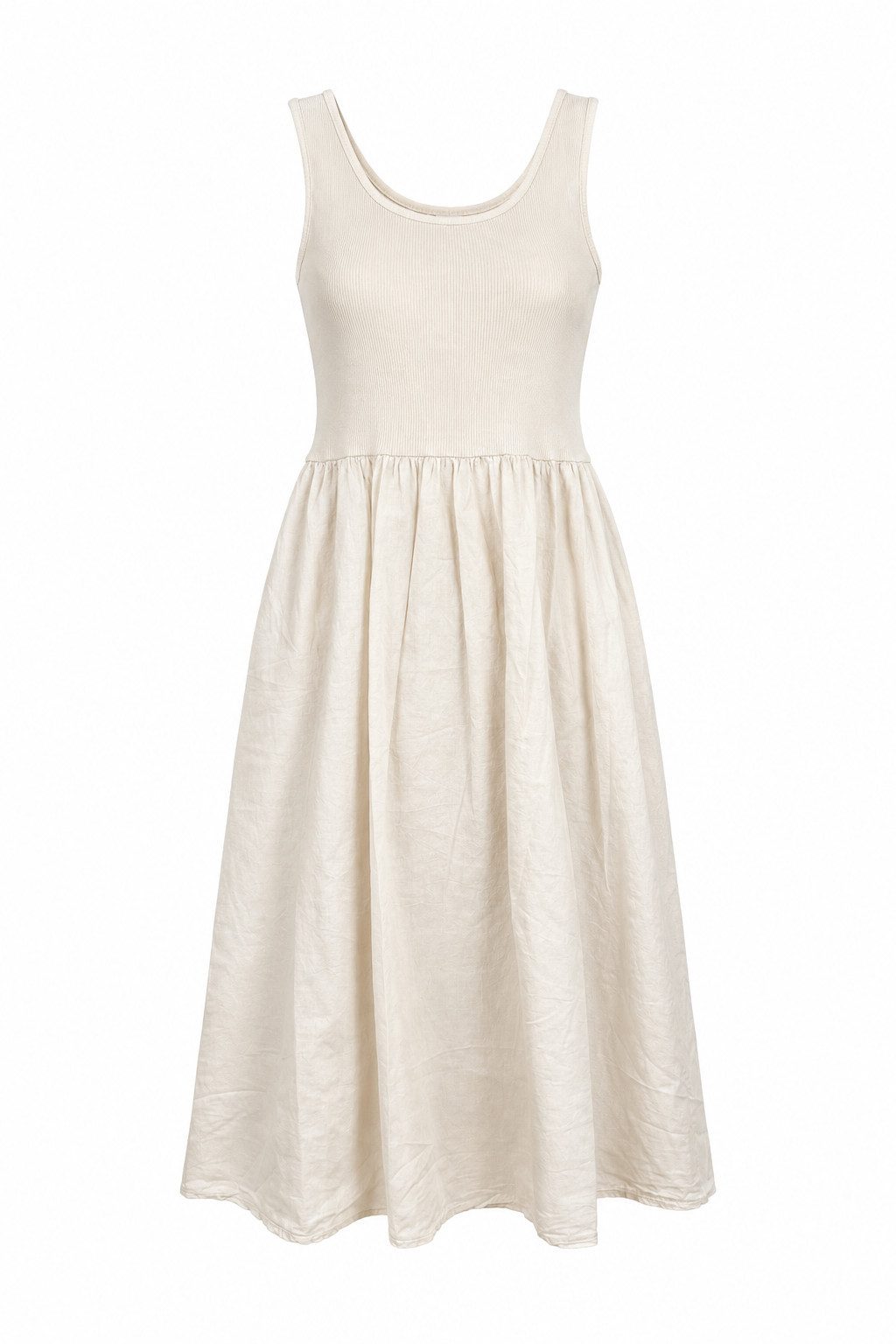 ITALY VIBES Sommerkleid - ärmelloses Kleid Damen - Midikleid - Jerseykleid - Strandkleid ONE SIZE / passend für Größe XS - L