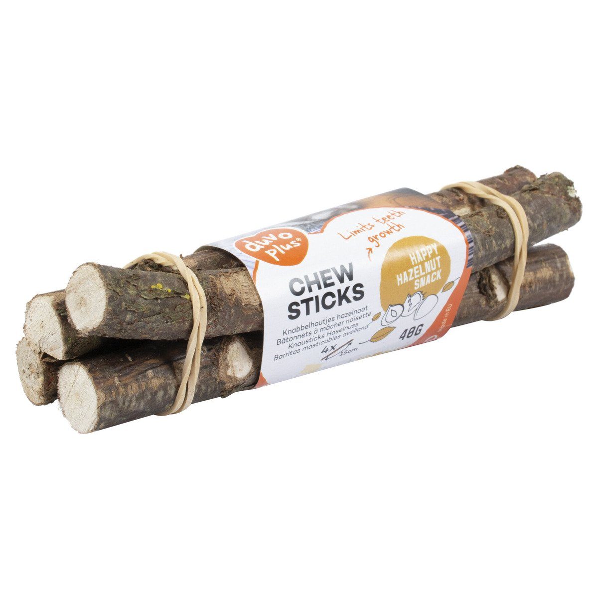 Kauspielzeug Kausticks Haselnuss - 4 Stück