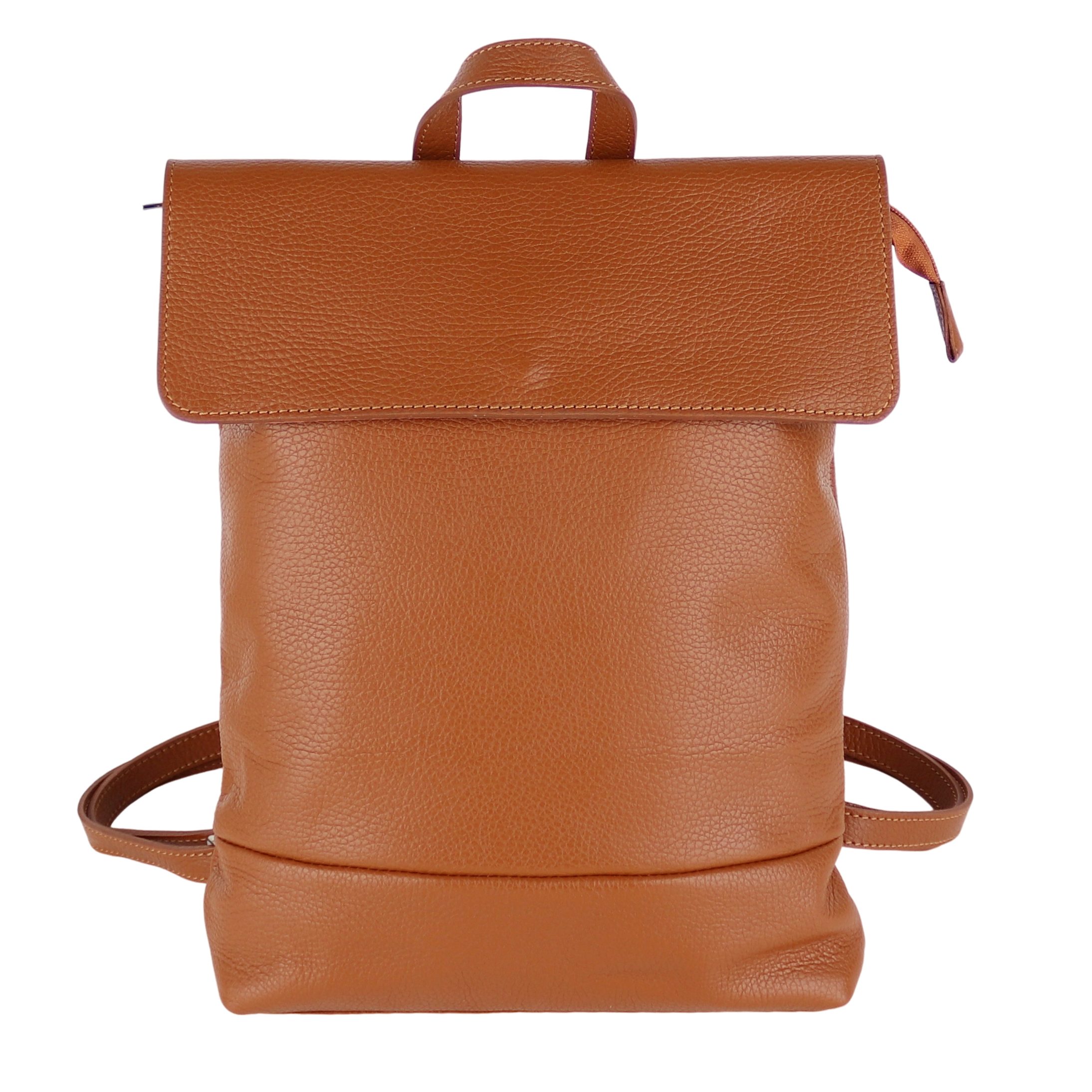 Tagesrucksack Damen Rucksack,Echtleder, Hergestellt in Italien