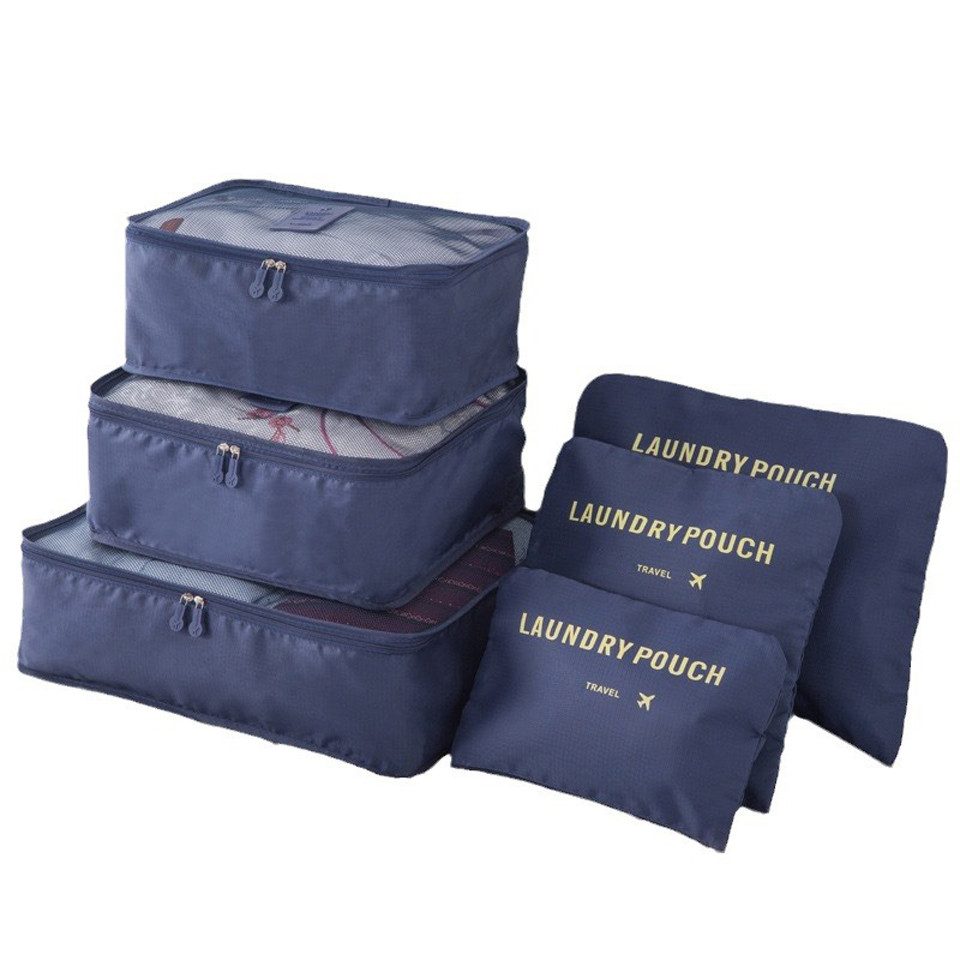 Coonoor Kofferorganizer Packing Cubes Kofferorganizer Koffer Organizer Set Packing Cubes (6-tlg), Wasserdichte Reise Kleidertaschen