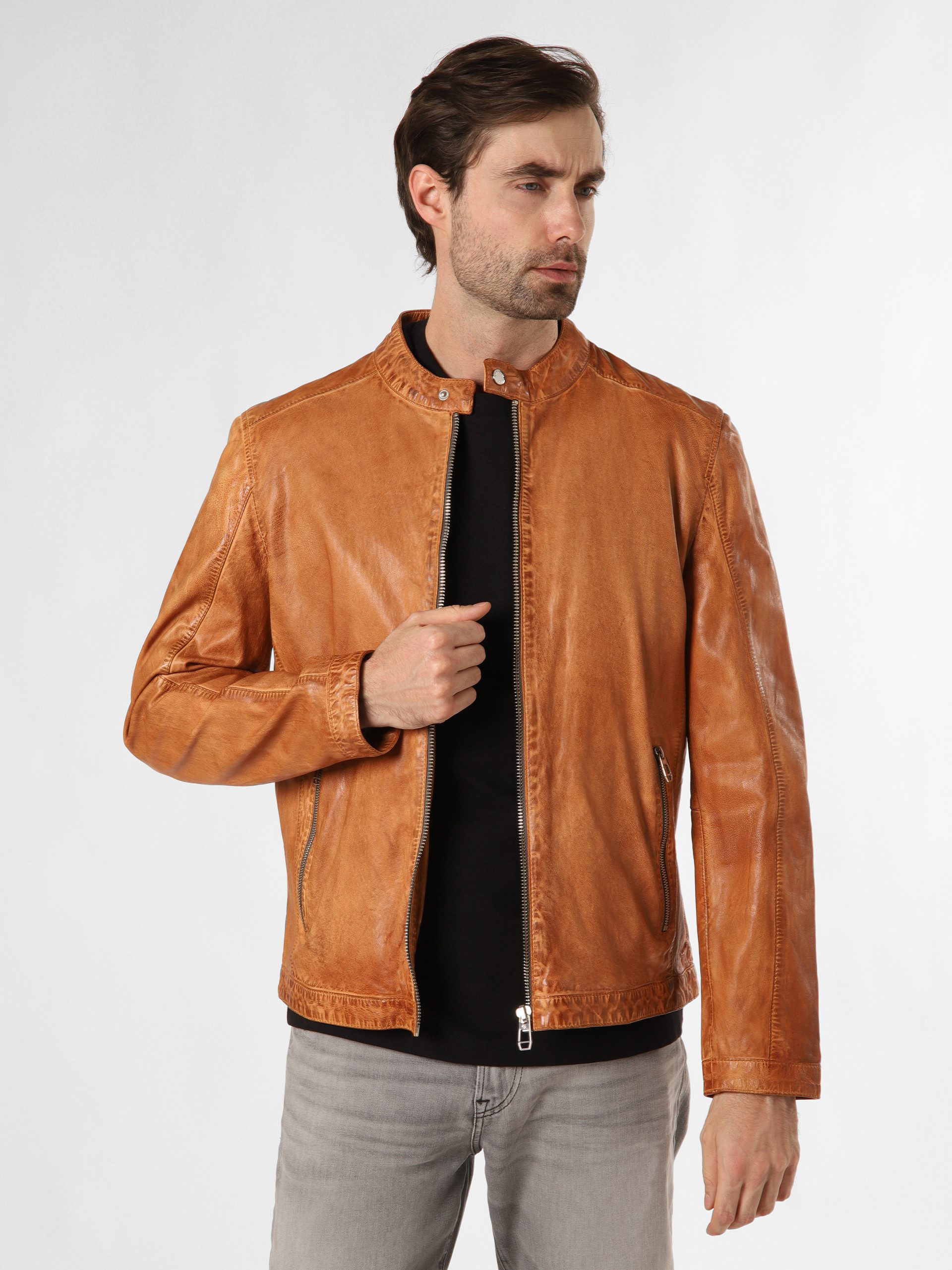 Milestone Bikerjacke MSLacona Herren Lederjacke Jacke günstig online kaufen