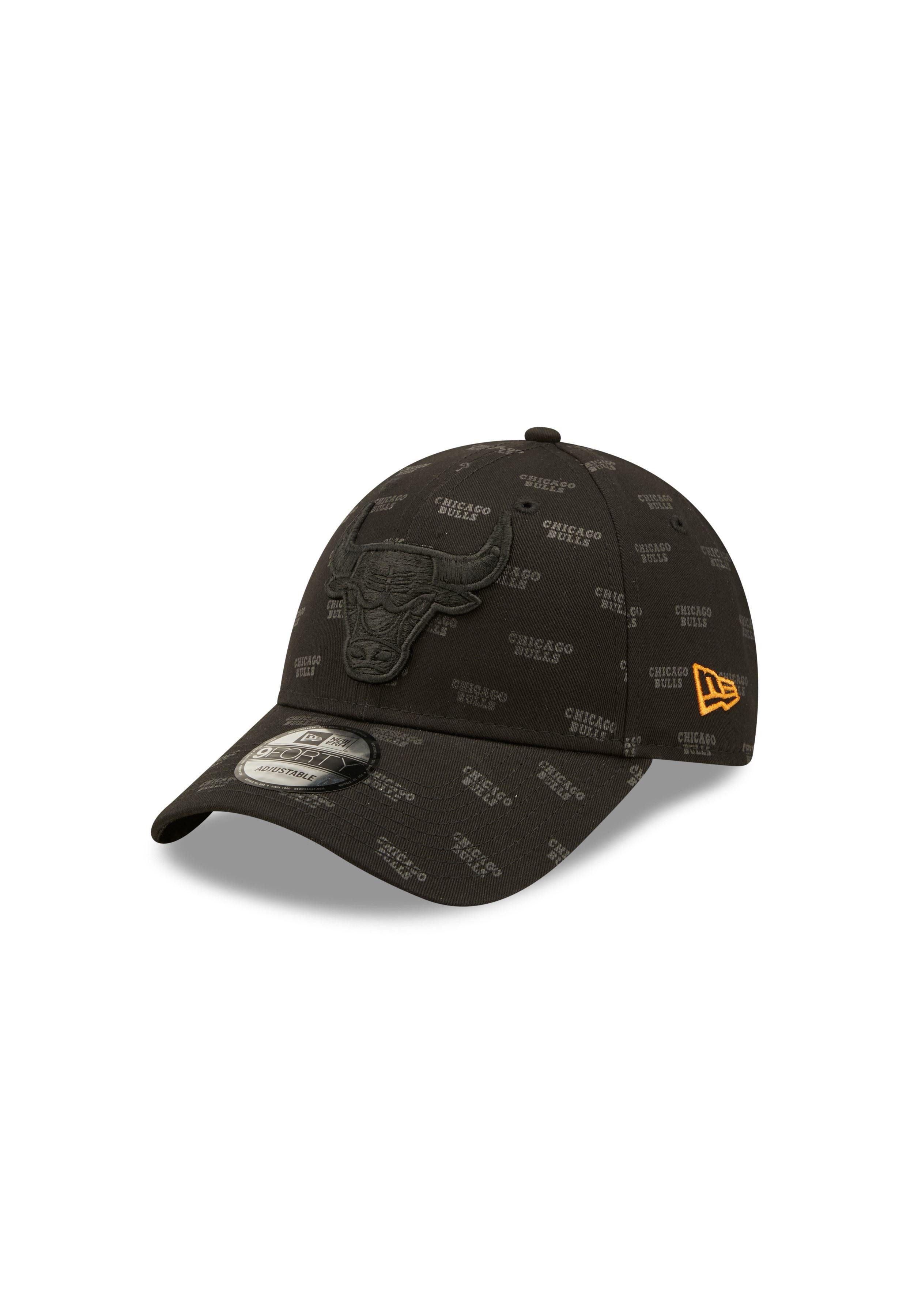 Baseball Cap Chicago Bulls NBA Monogram AOP Black 9Forty Snapback Cap New Era