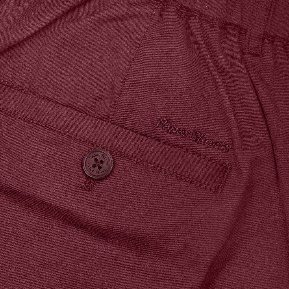 Papas Shorts Chinoshorts für Herren aus Baumwolle mit flexiblen Bund, und sicheren Reißverschlüssen