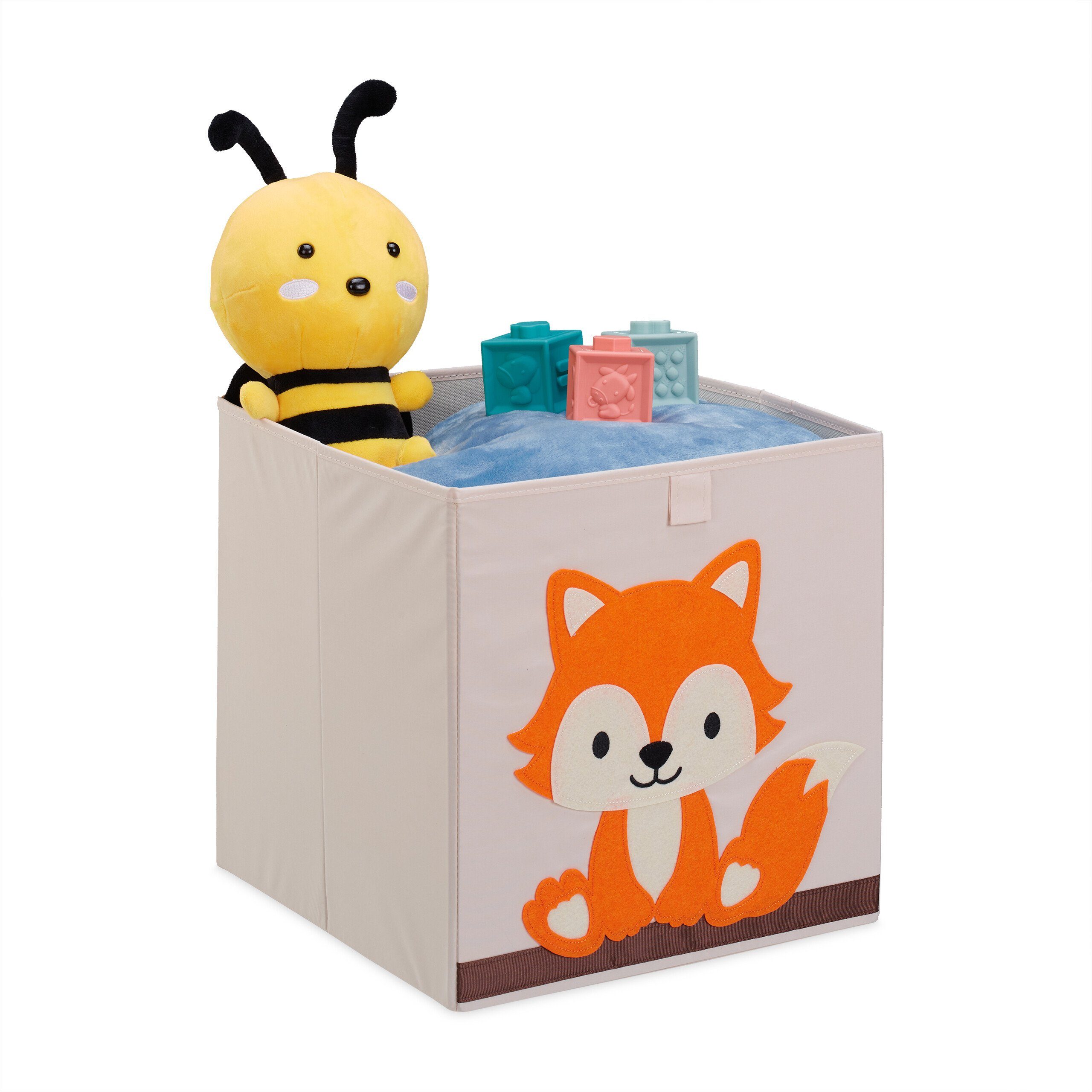 relaxdays Aufbewahrungsbox mit Fuchsmotiv günstig online kaufen