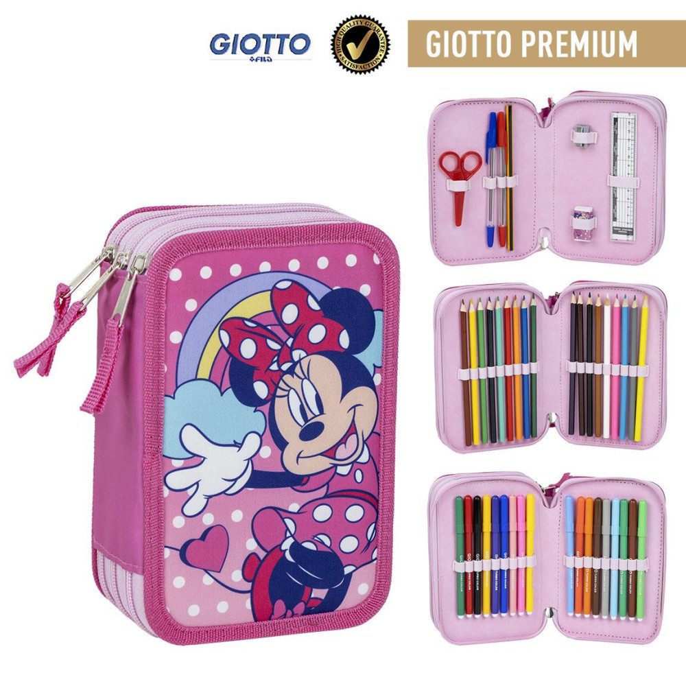 Federmäppchen Disney Minnie Dots gefülltes Federmäppchen 3 Etagen