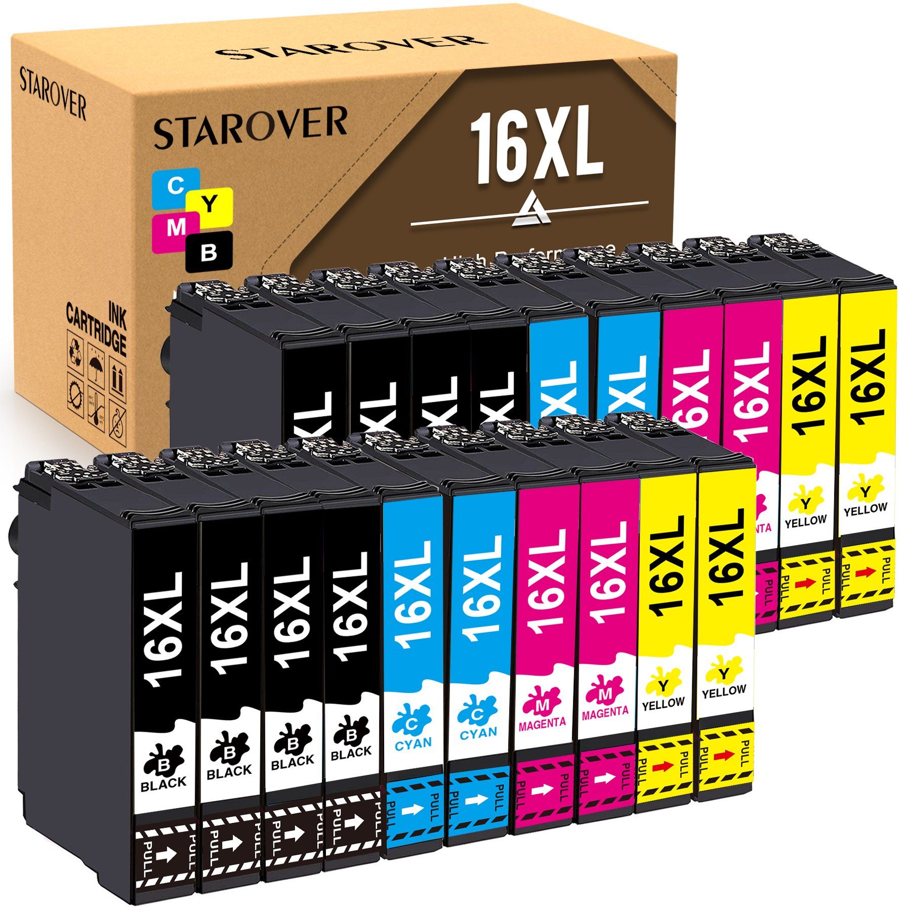 STAROVER für EPSON 16XL 1636 XL WF2650 WF2660 WF2520 WF2530 Tintenpatrone (0-tlg)