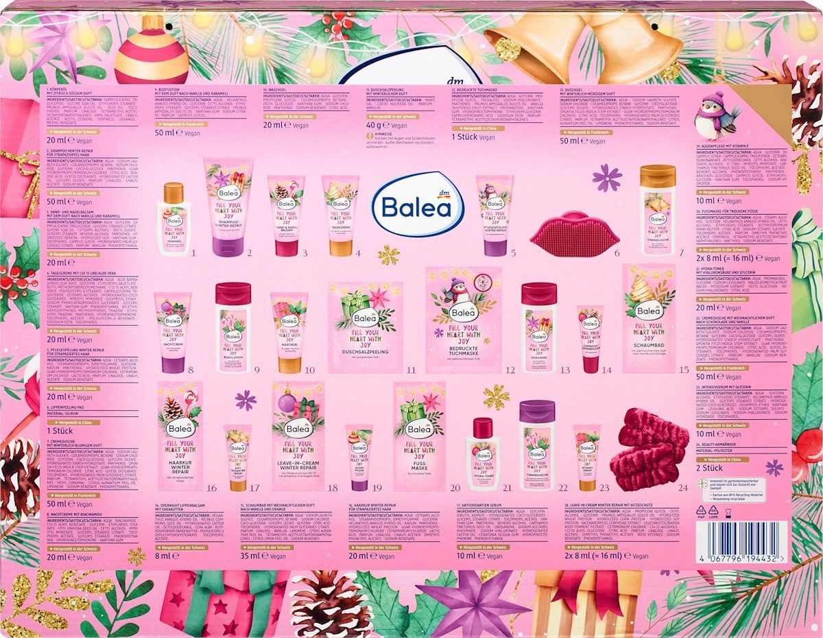 Emhelle Kosmetik-Set Balea Adventskalender 2025 Beauty und Kosmetik