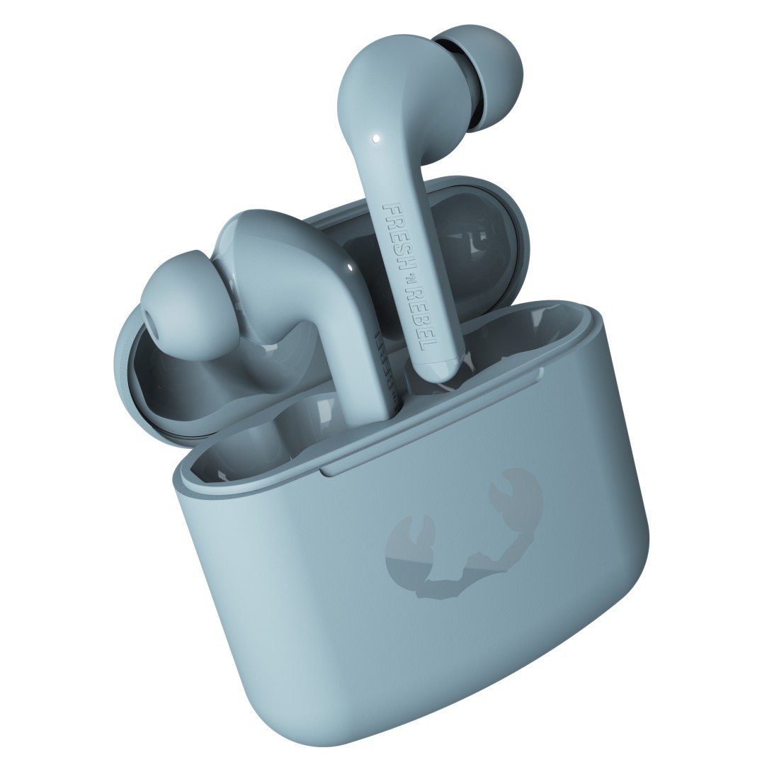 Fresh´n Rebel TWINS 1 TIP Ladestandsanzeige, Assistant, Siri) Google True Dusky In-Ear-Kopfhörer TWS wireless (LED Blue Wireless