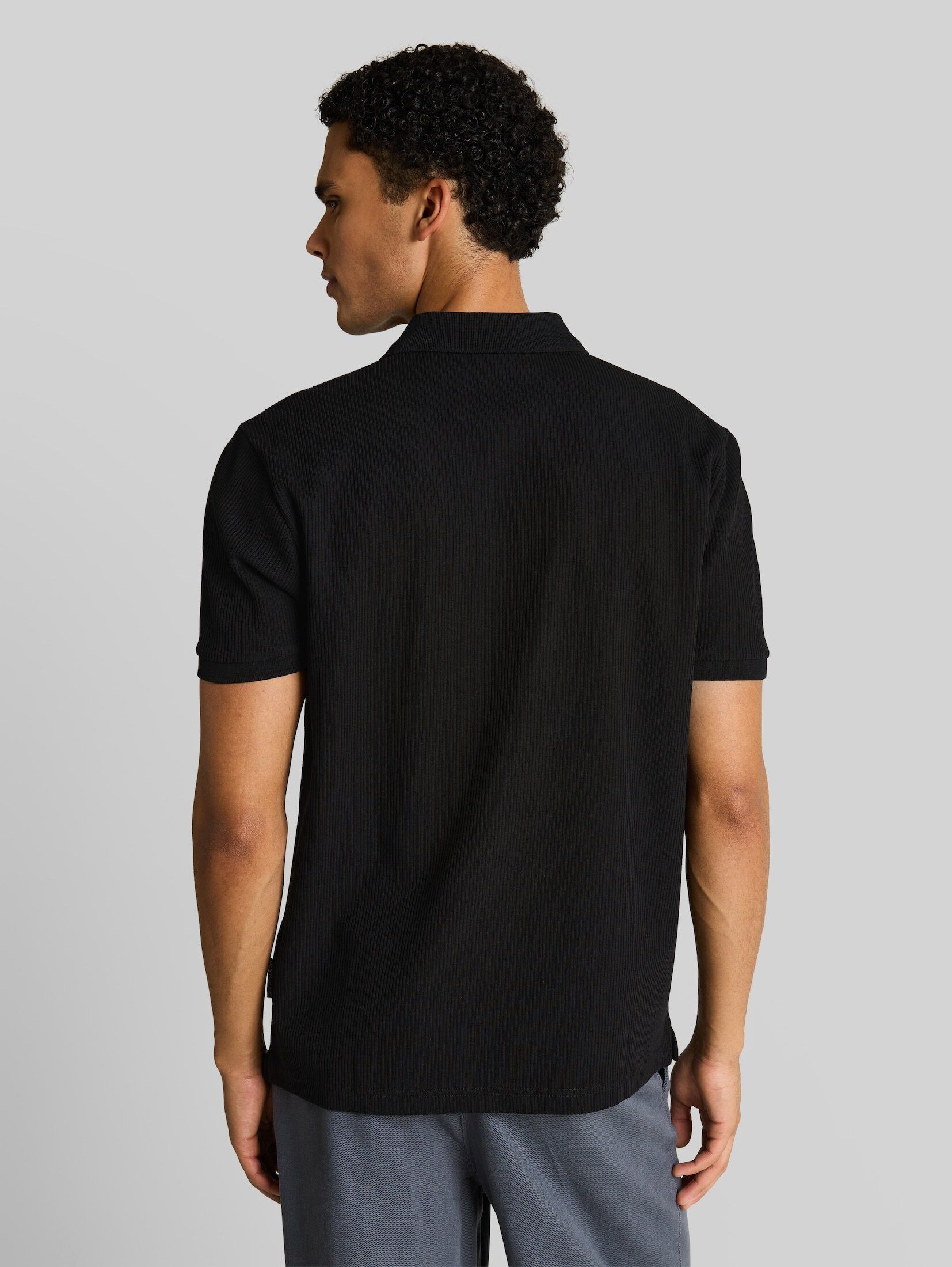 TOM TAILOR Denim Poloshirt Poloshirts Poloshirt mit Rippstruktur